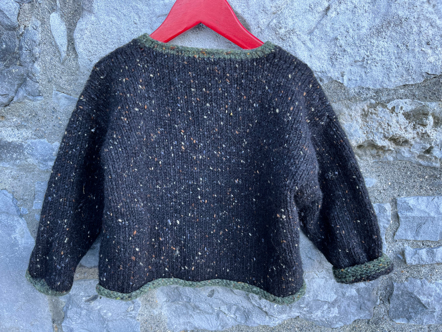 Charcoal melange cardigan 3-4y (98-104cm)