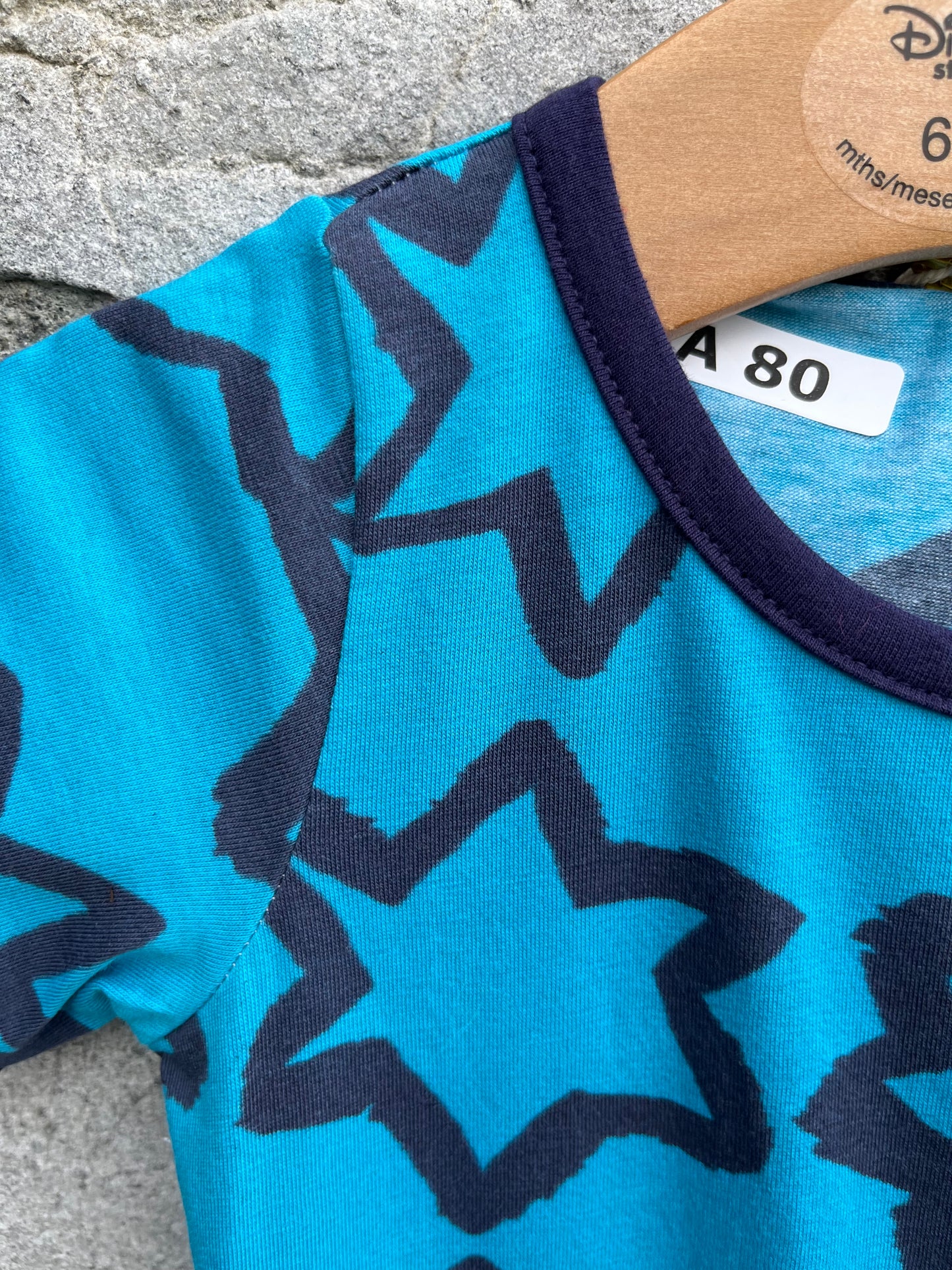 Blue stars dress 9-12m (74-80cm)