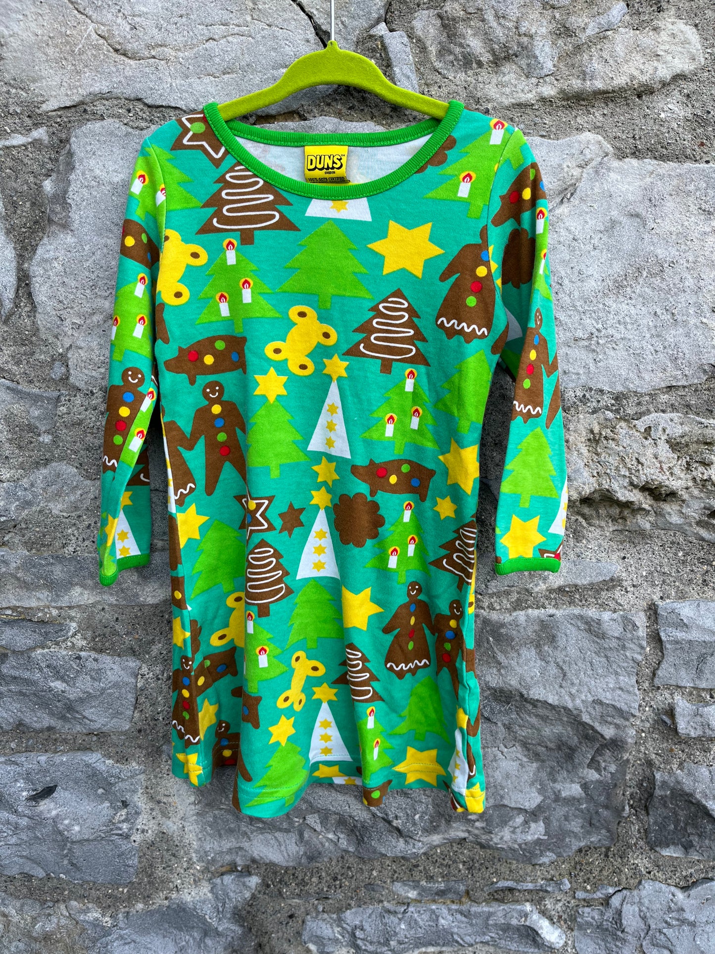 Green gingerbread dress 2y (92cm)