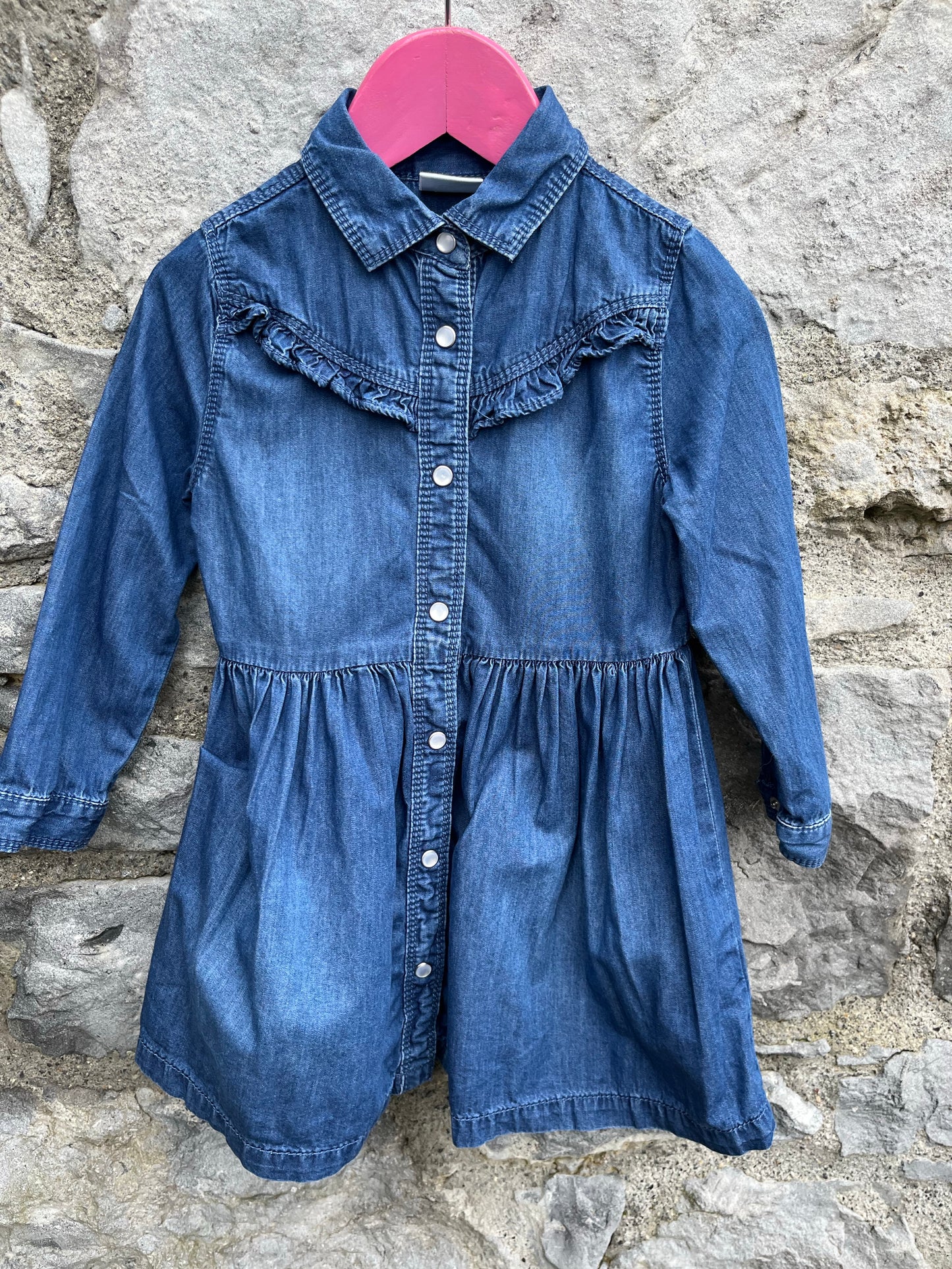 Navy denim dress 2-3y (92-98cm)