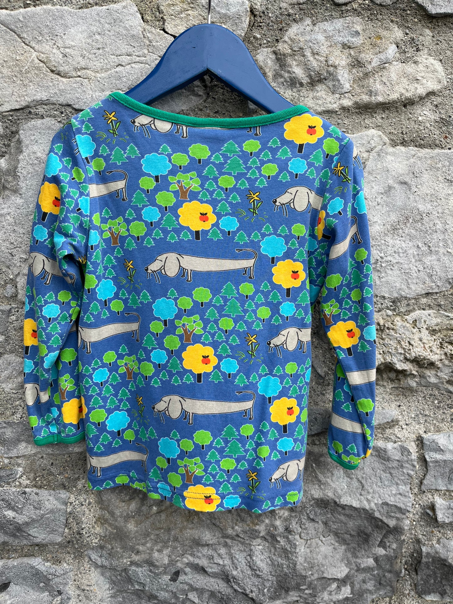 Blue dog top 4y (104cm)