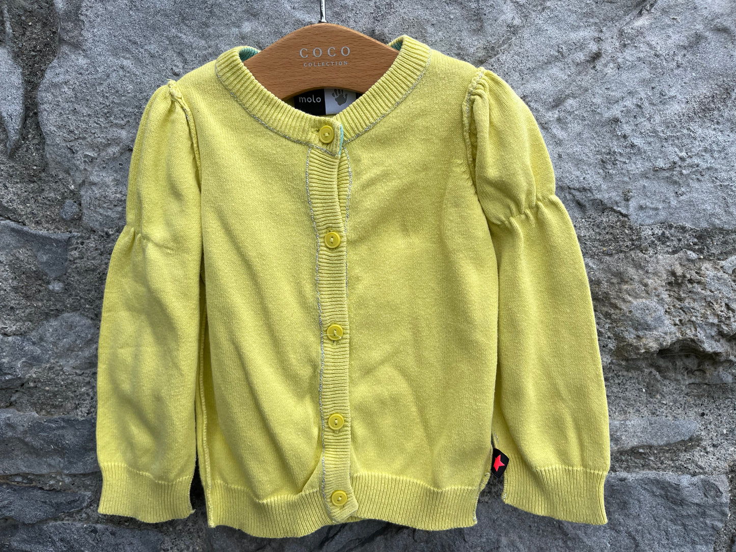 Yellow cardigan 9-12m (74-80cm)