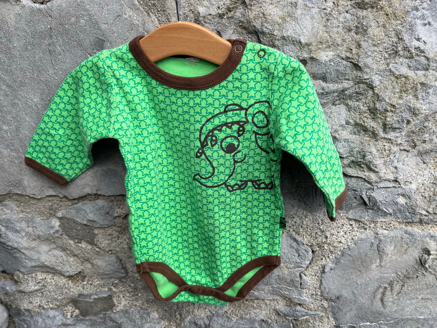 Green elephant vest 6-9m (68-74cm)