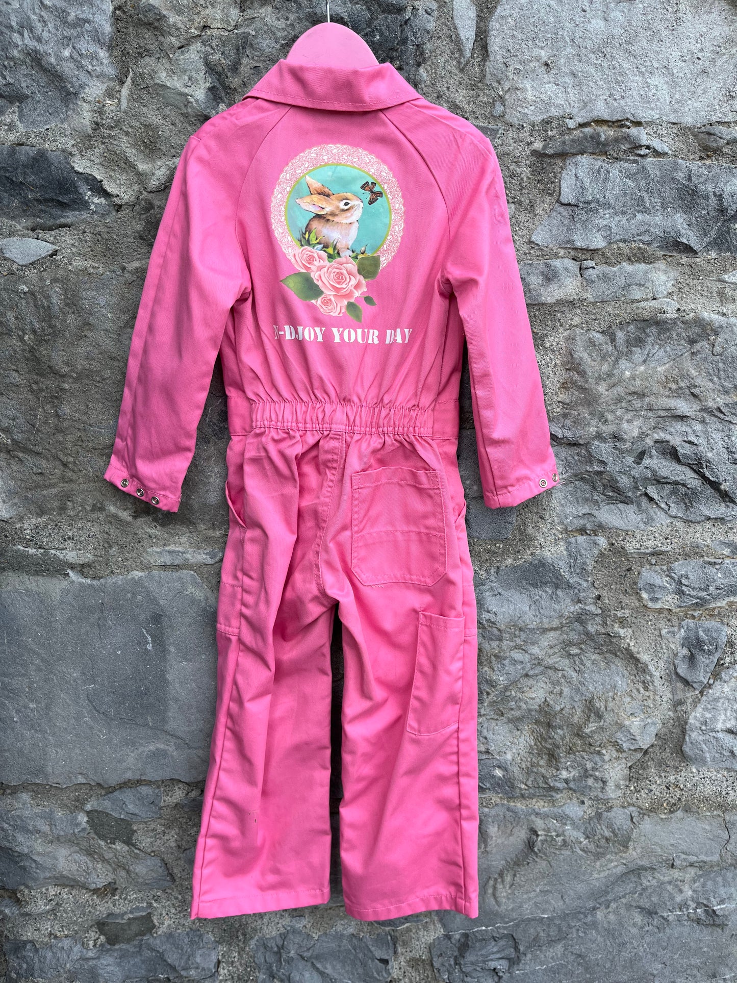 Pink overall 3y (98cm)