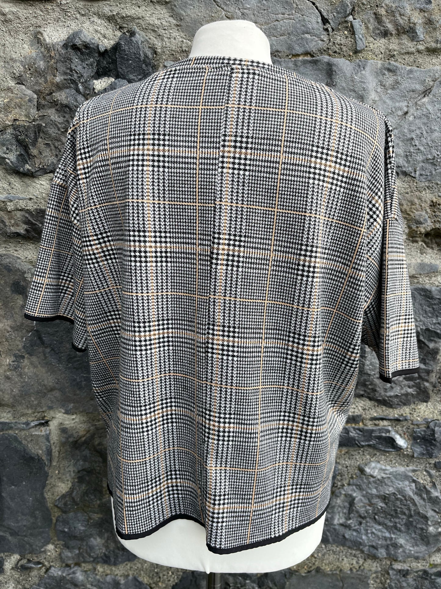 Houndstooth boxy top uk 10-12