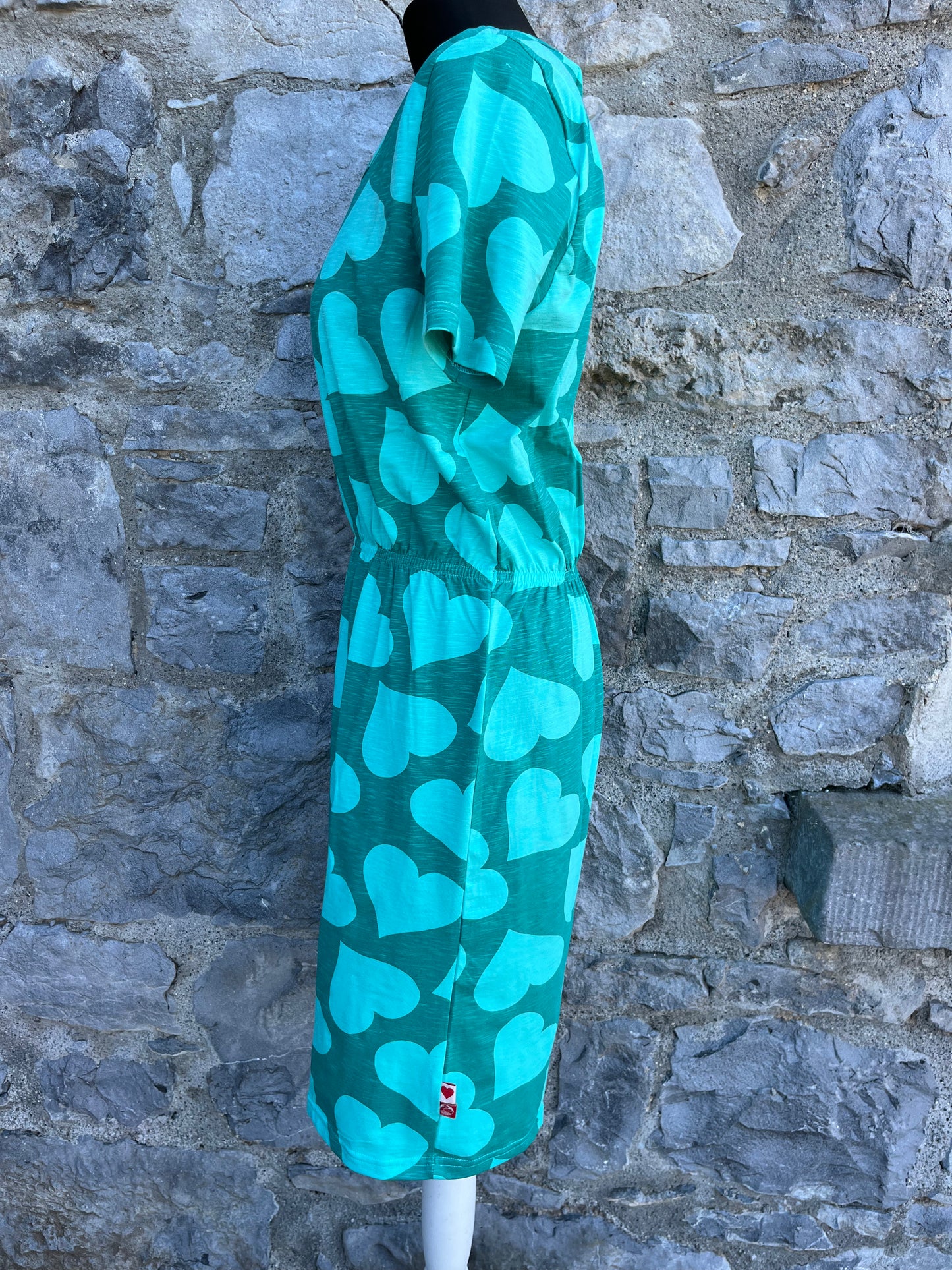 Green hearts dress uk 8-10