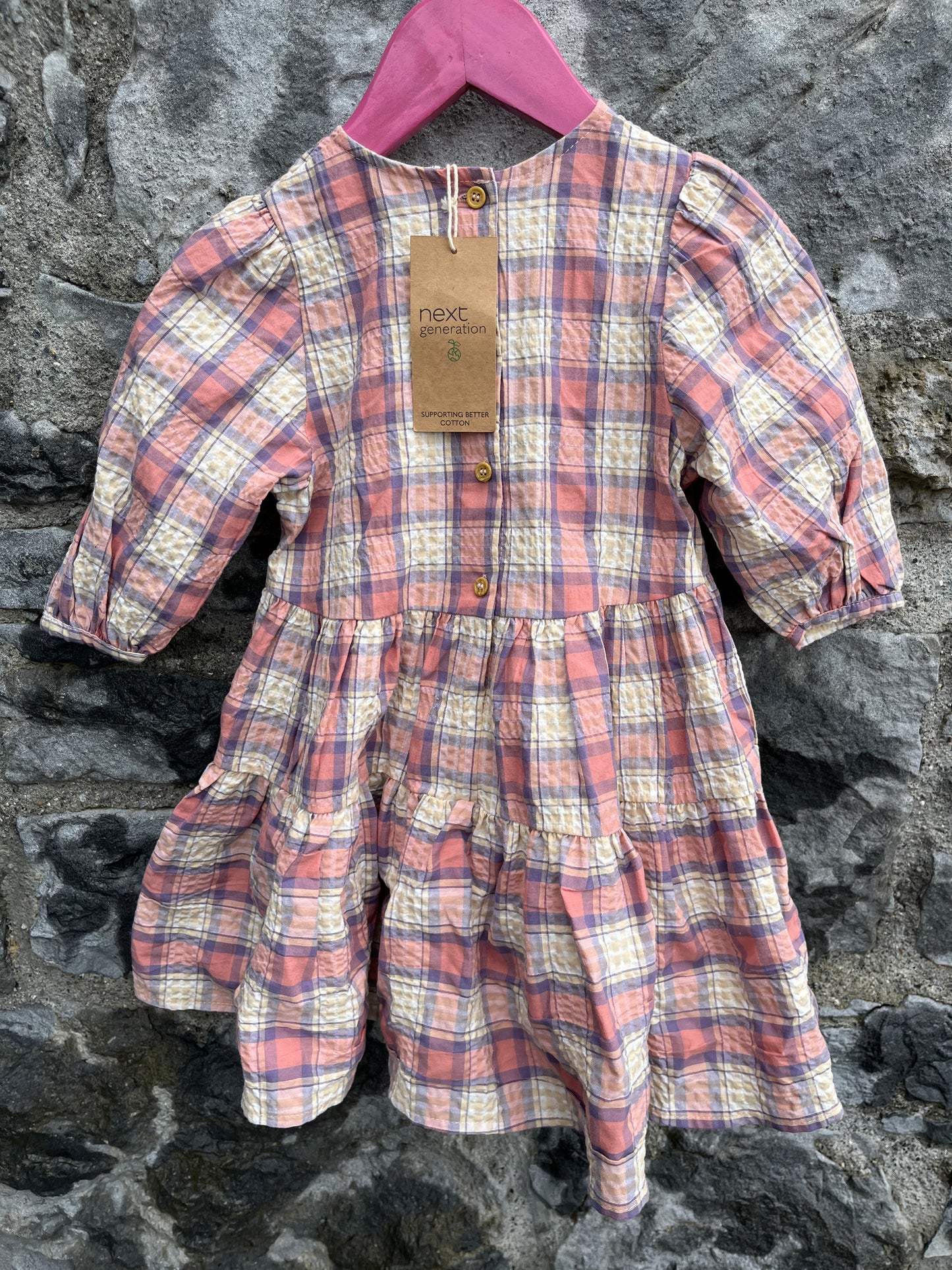 Check dress 18-24m (86-92cm)