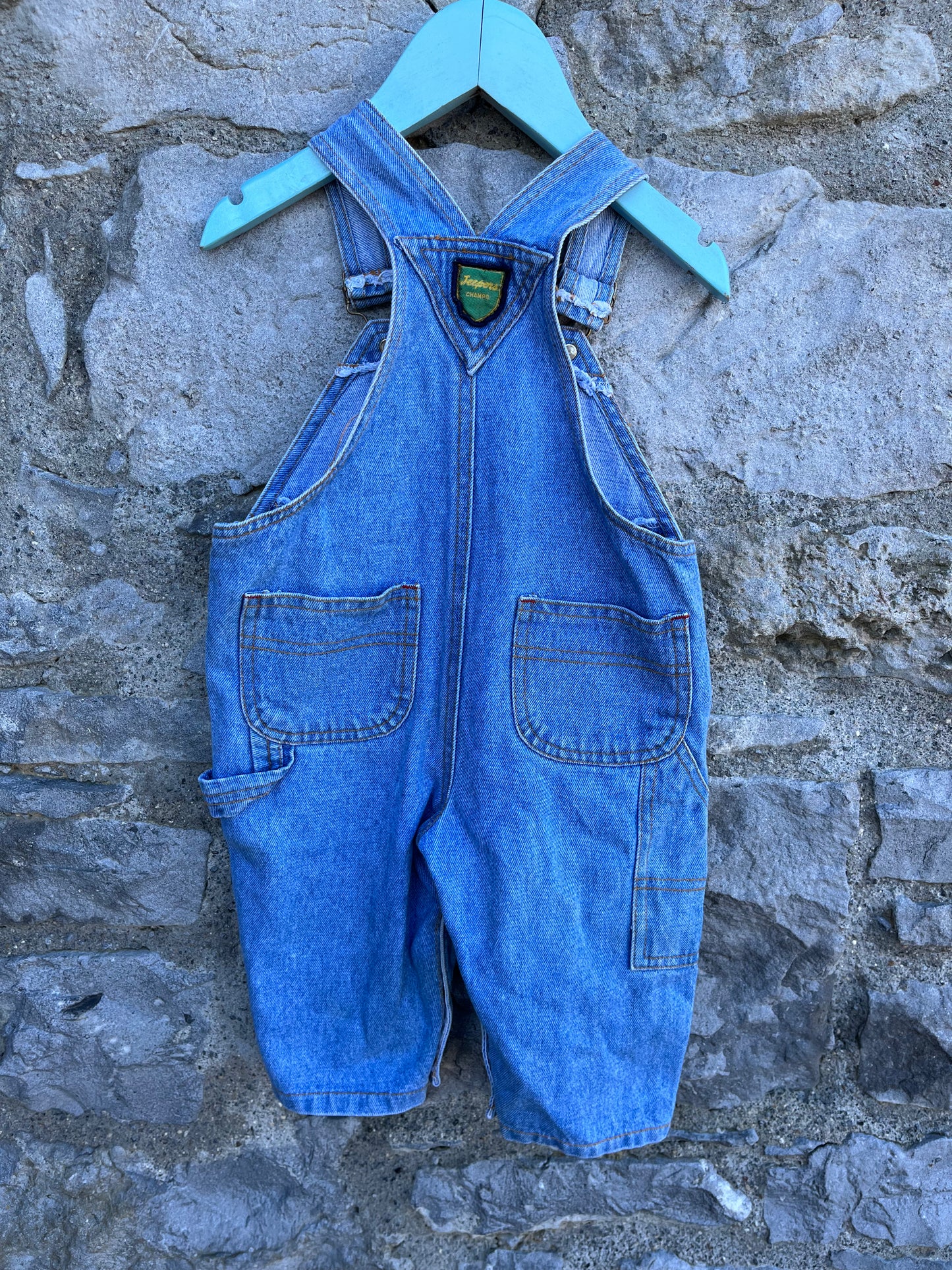 80s jeepers dungarees 6-9m (68-74cm)