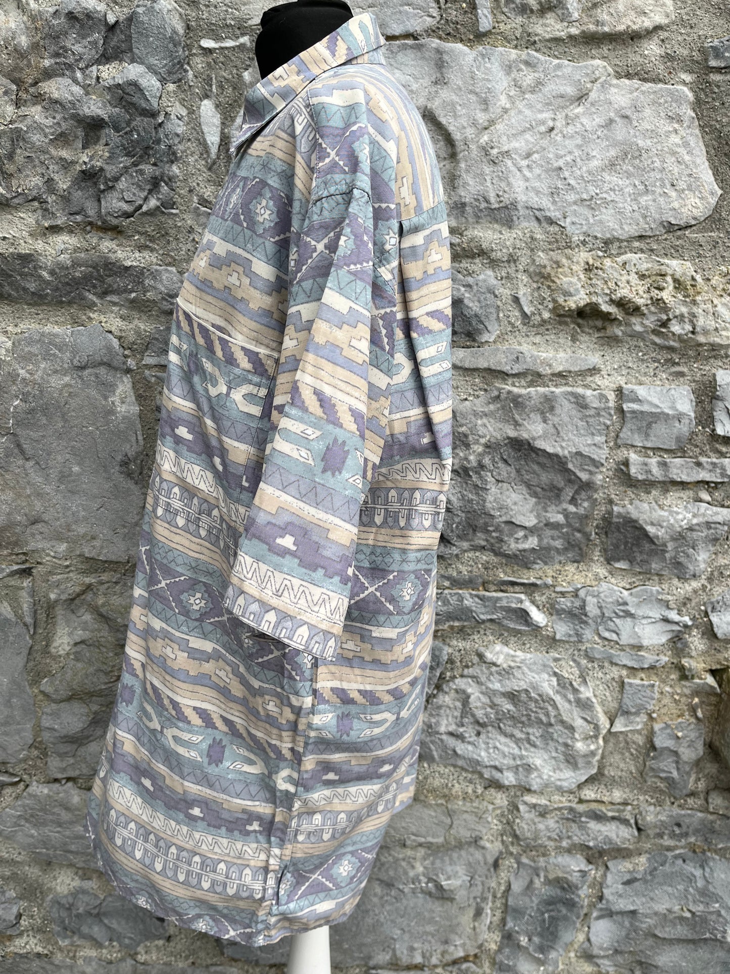 80s Aztec long shirt M/L