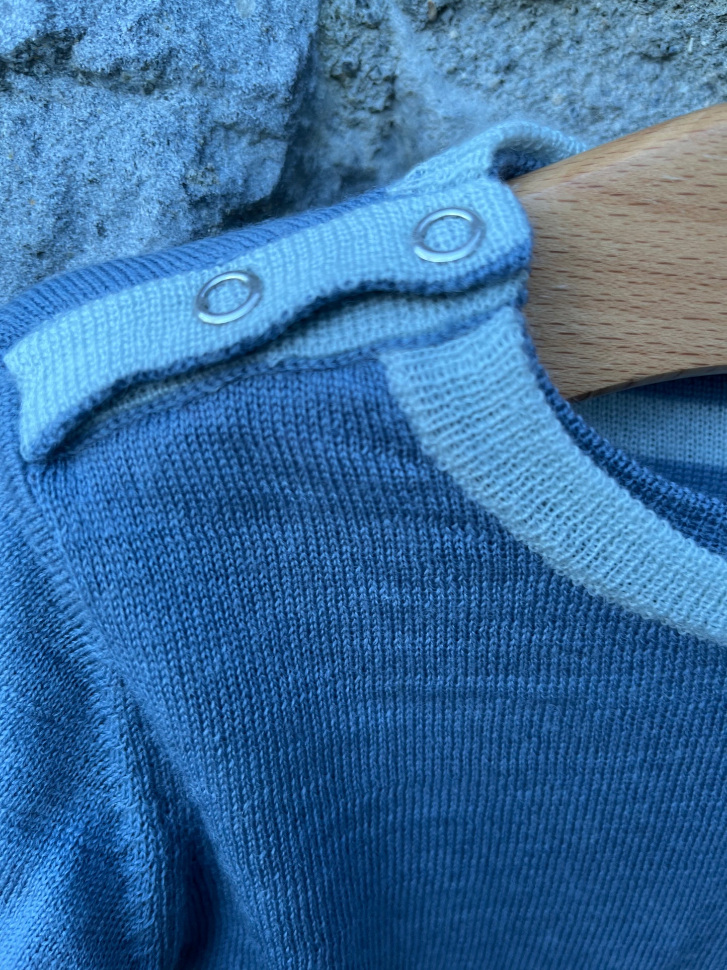 Reversible blue jumper 3-6m (62-68cm)