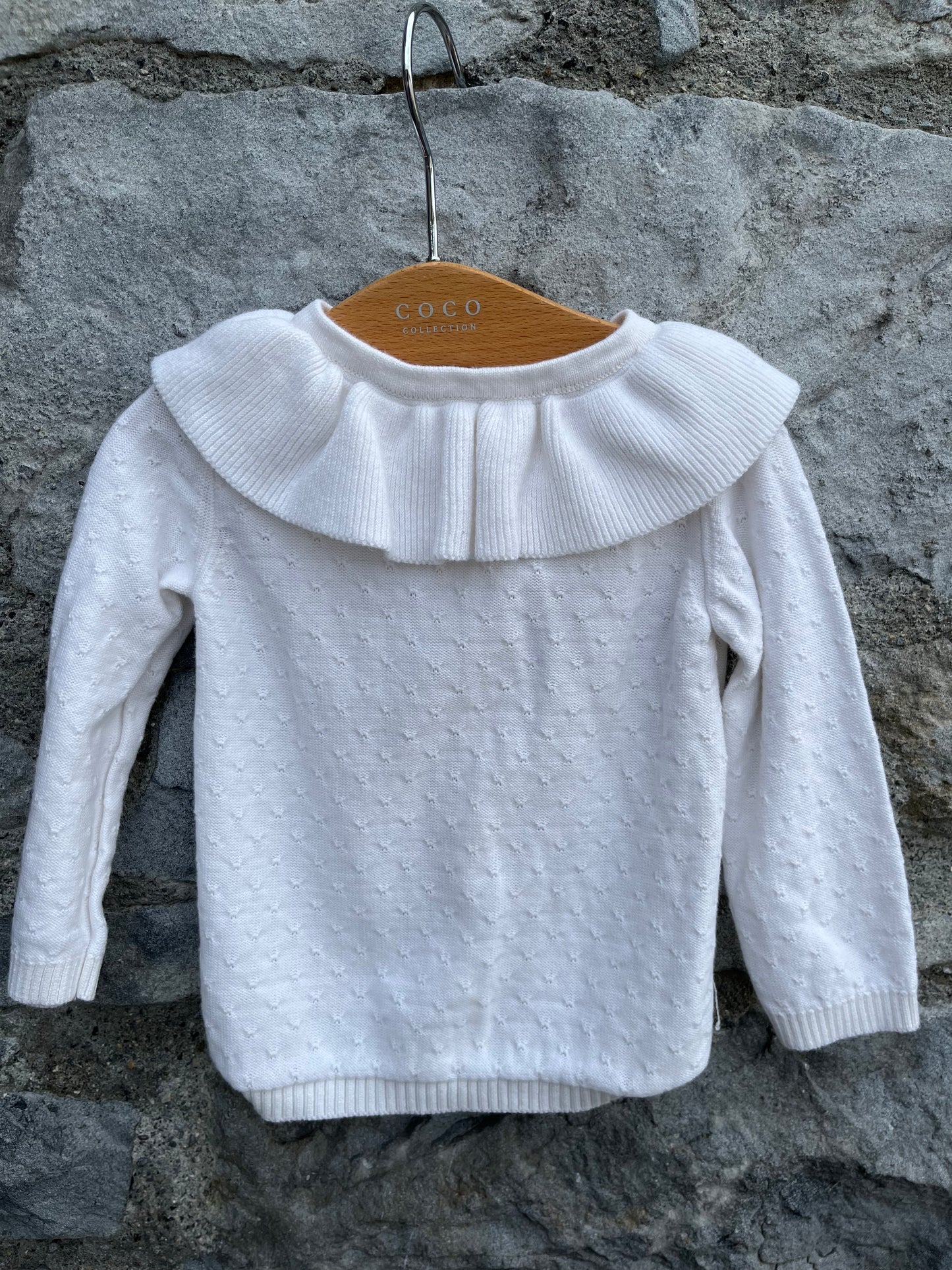 White cardigan 3-6m (62-68cm)