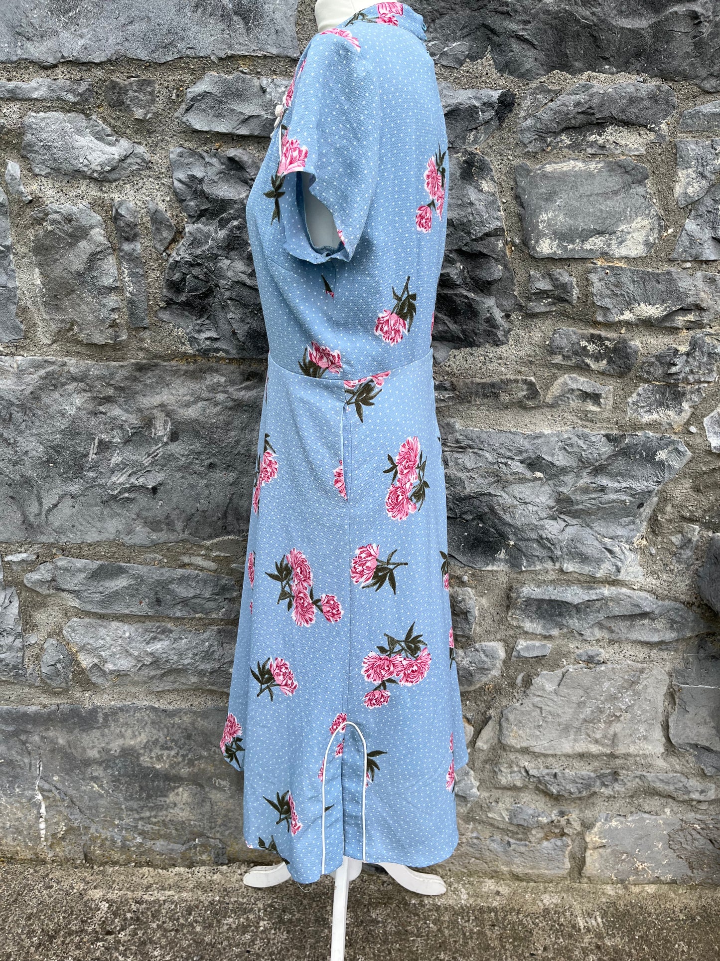 Blue floral dress uk 12