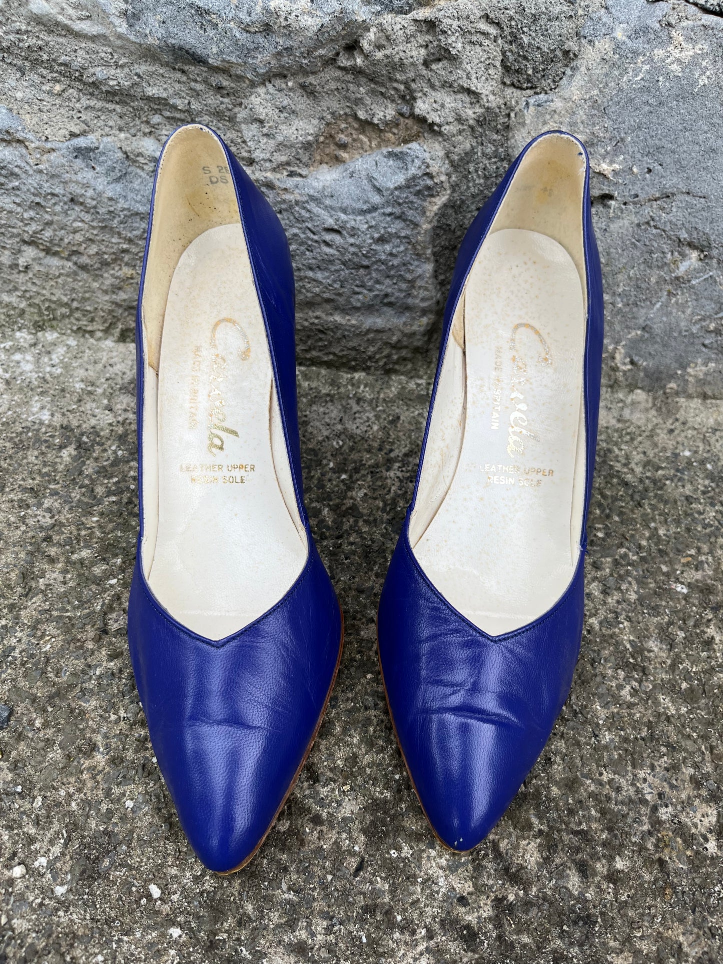 Carvela 80s Royal blue heels uk 4.5 (eu 37.5)