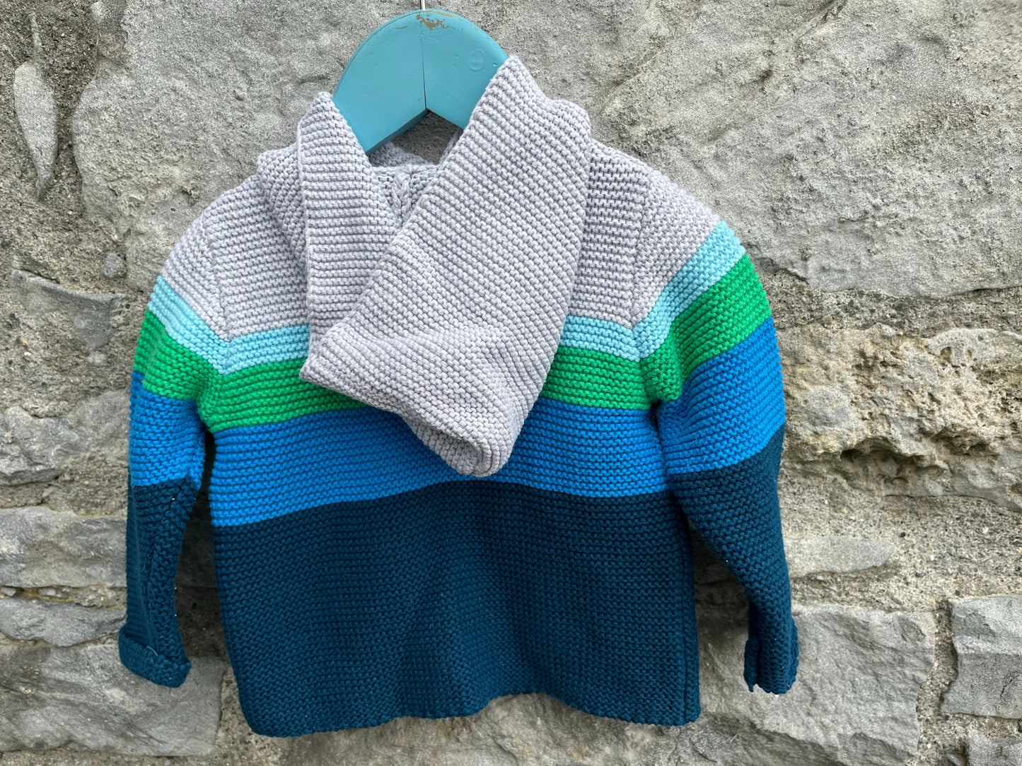 Blue doggy cardigan 6-9m (68-74cm)