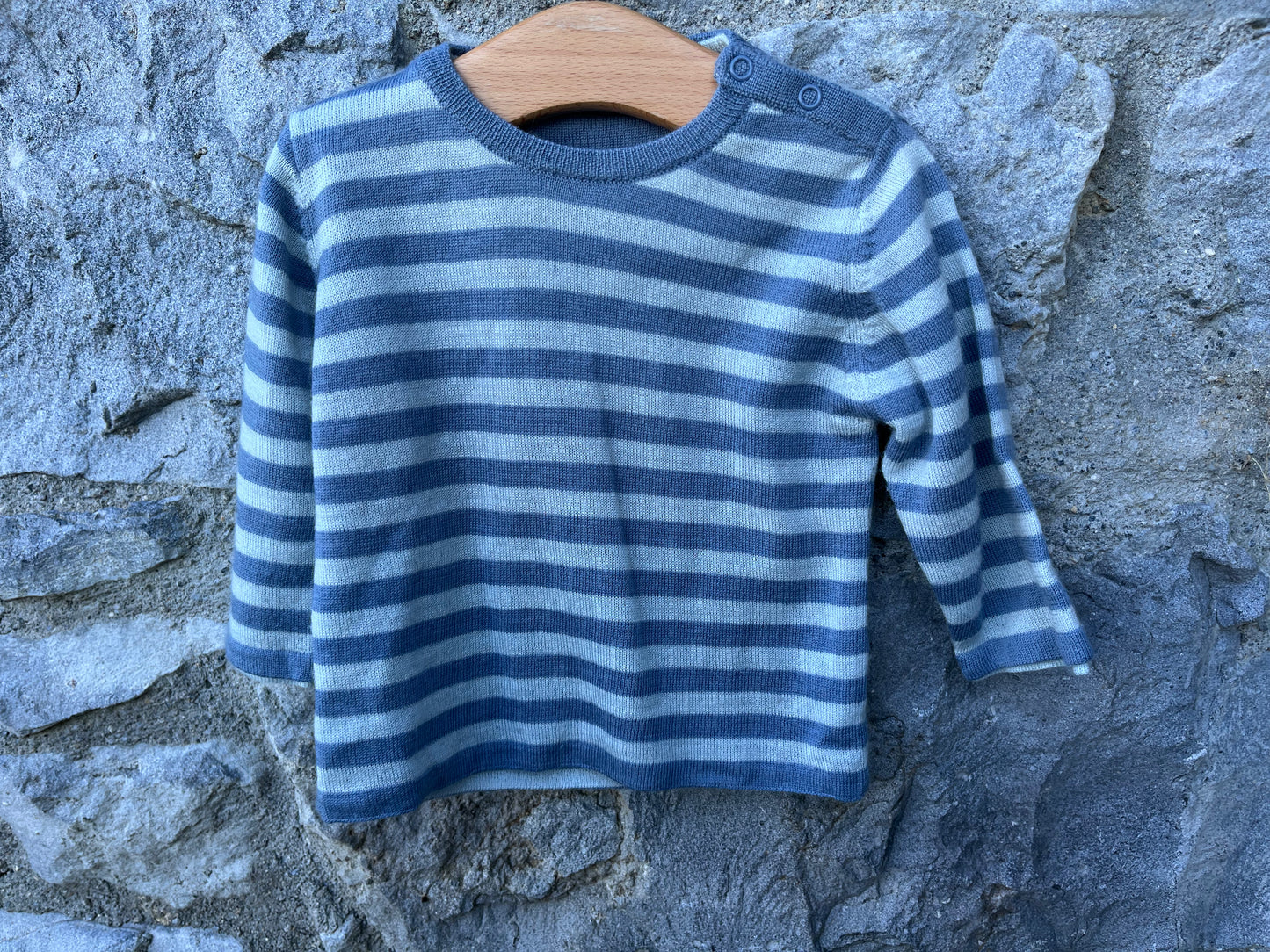 Reversible blue jumper 3-6m (62-68cm)