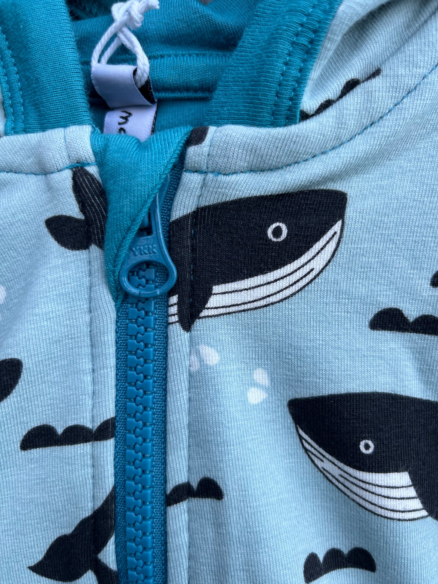 Whales hoodie 18-24m (86-92cm)