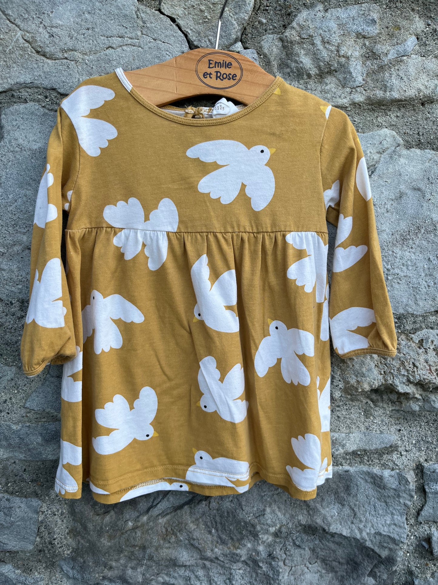 White doves dress 6-9m (68-74cm)