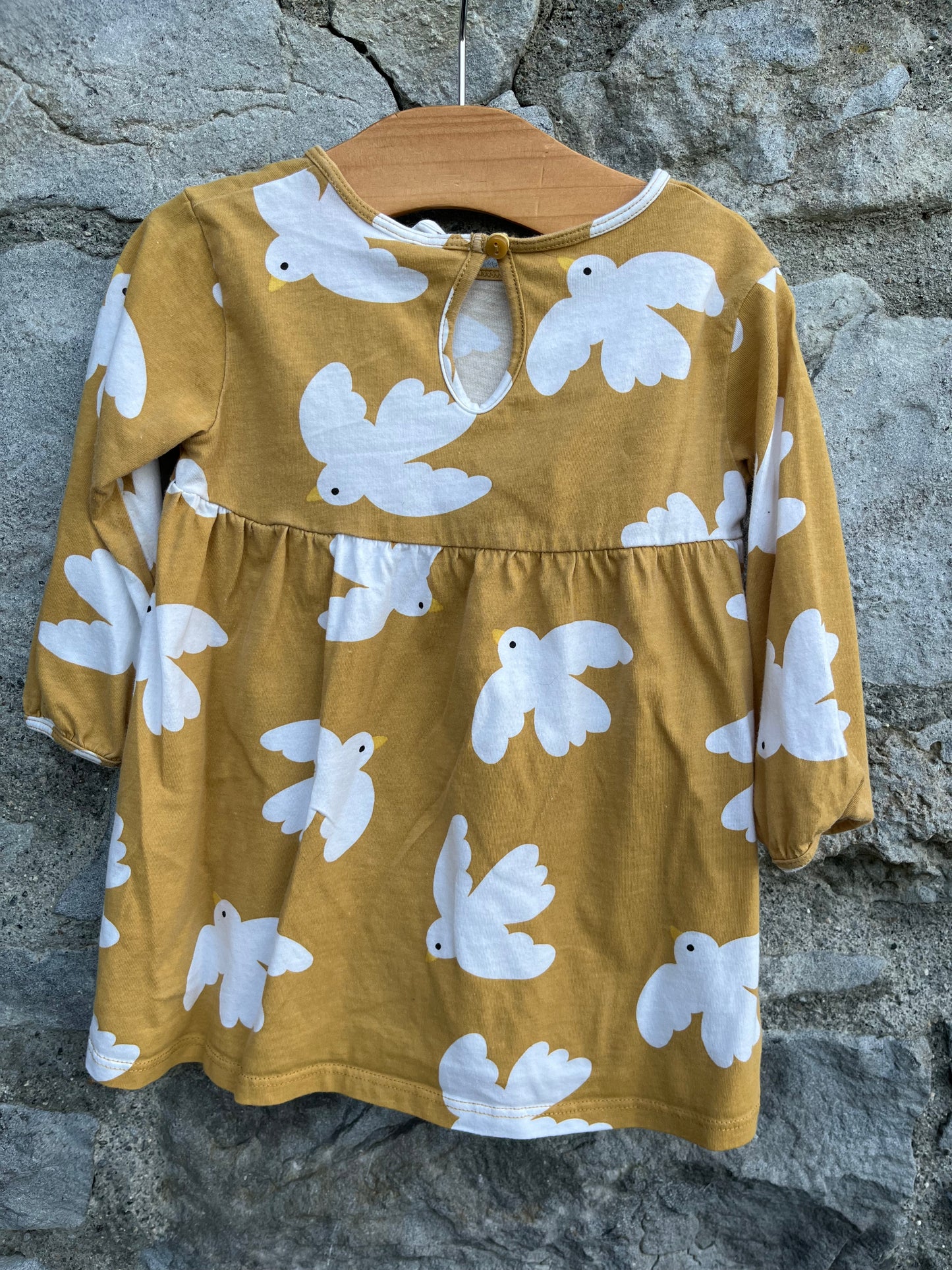 White doves dress 6-9m (68-74cm)