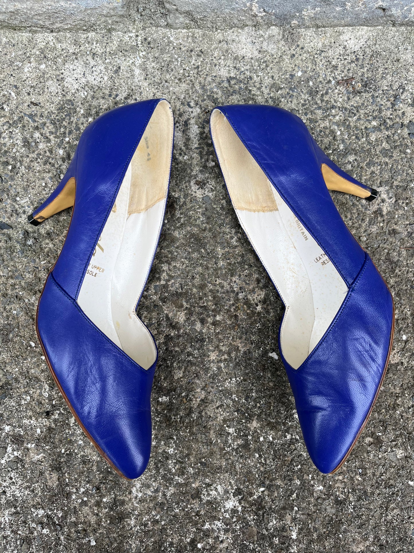 Carvela 80s Royal blue heels uk 4.5 (eu 37.5)