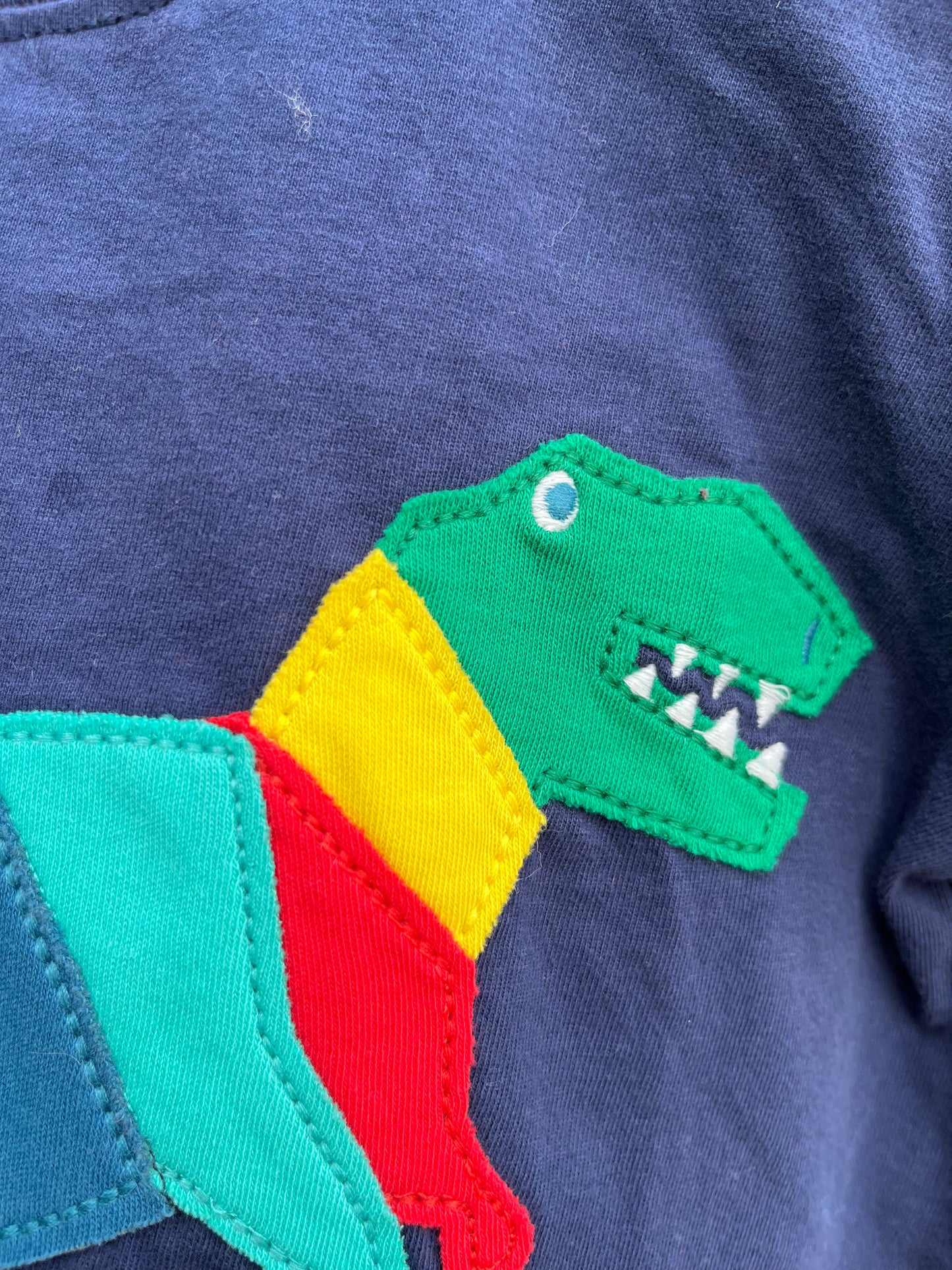 Patchwork T-Rex T-shirt 3-4y (98-104cm)