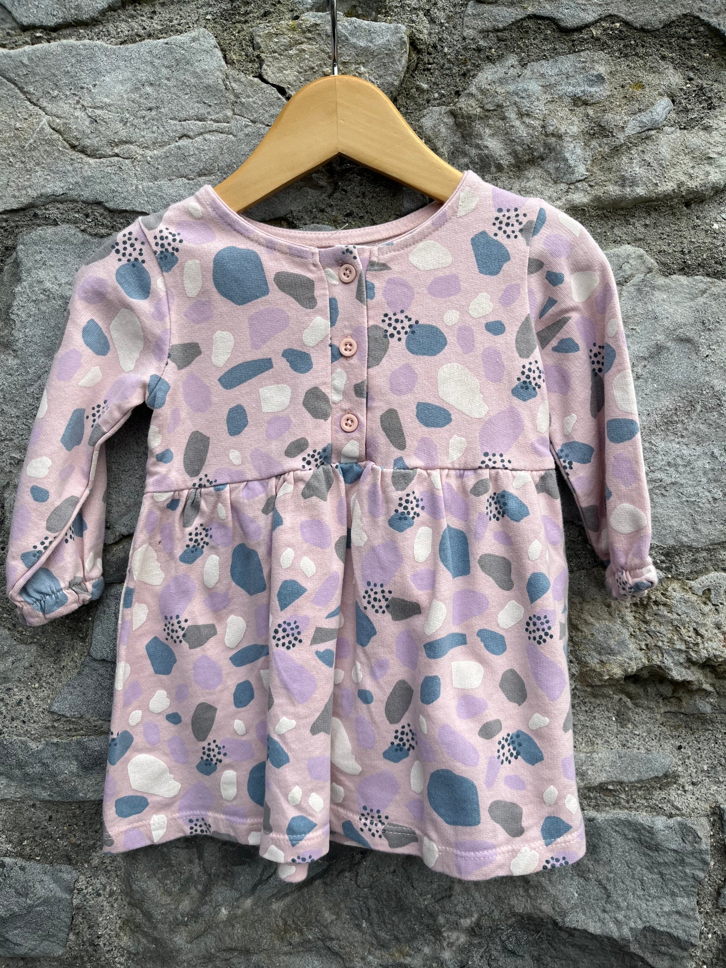 Pink spotty dress 6-9m (68-74cm)