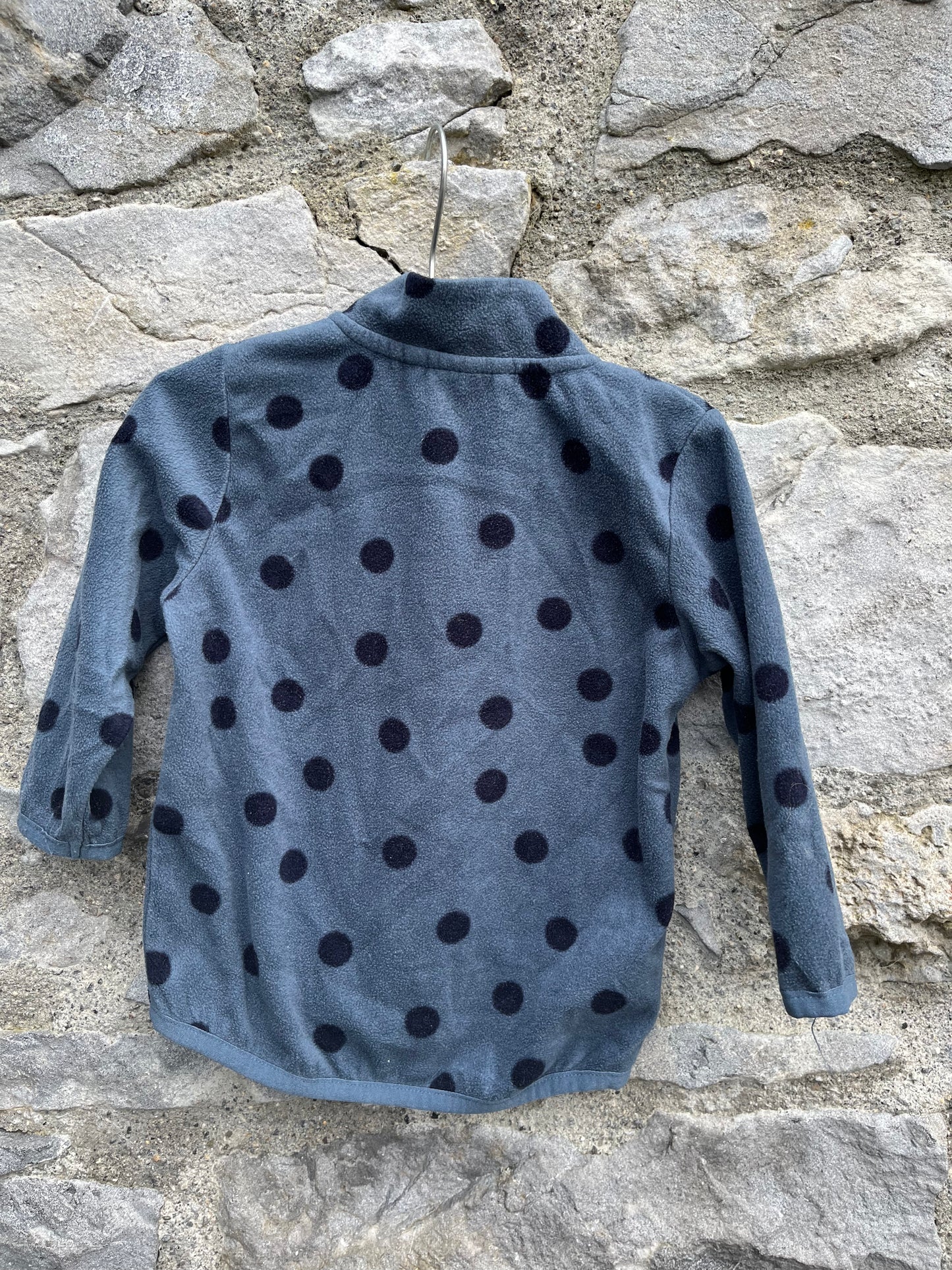 Grey dots fleece 9-12m (74-80cm)