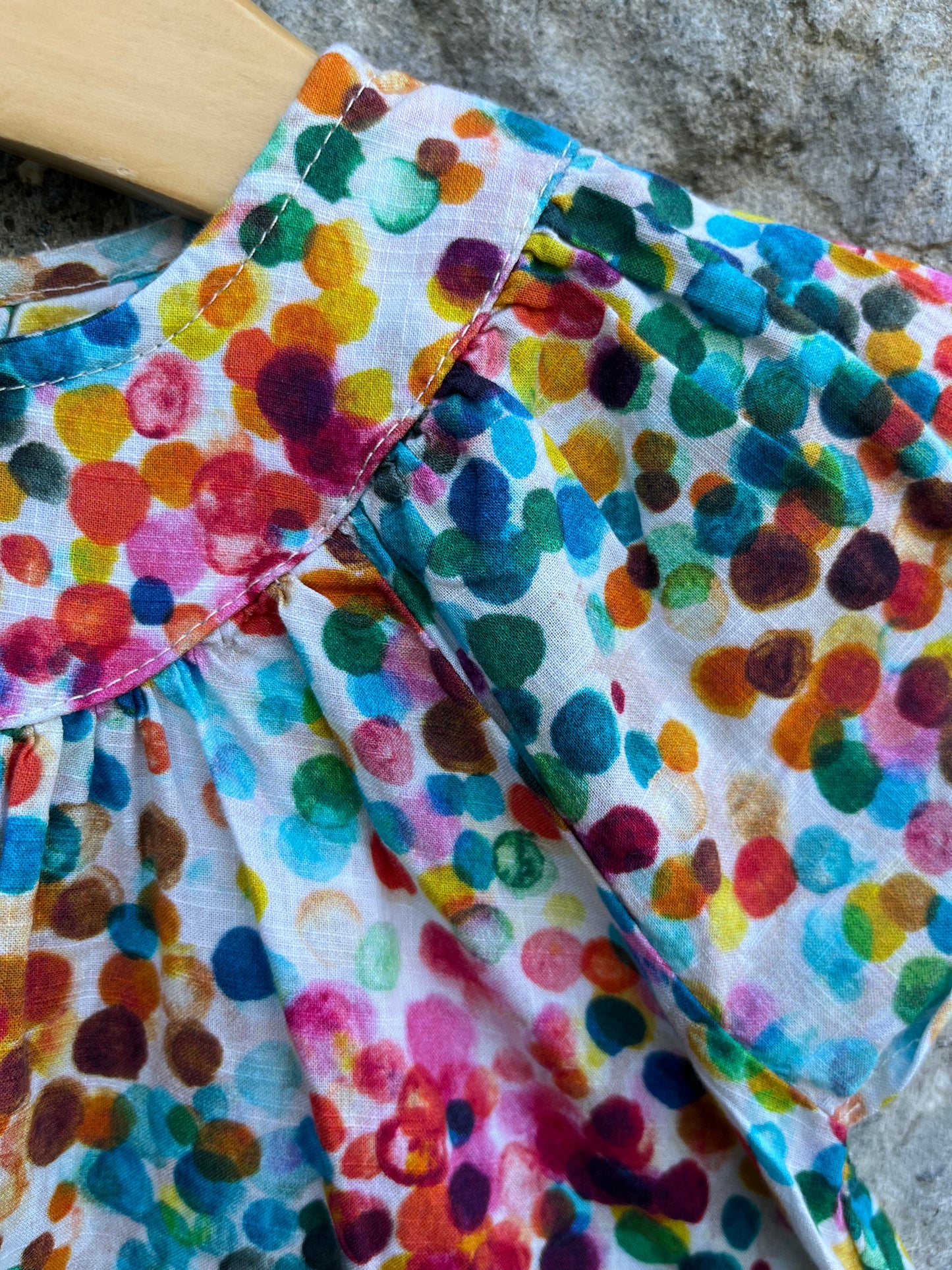 Colorful dots dress 3-6m (62-68cm)
