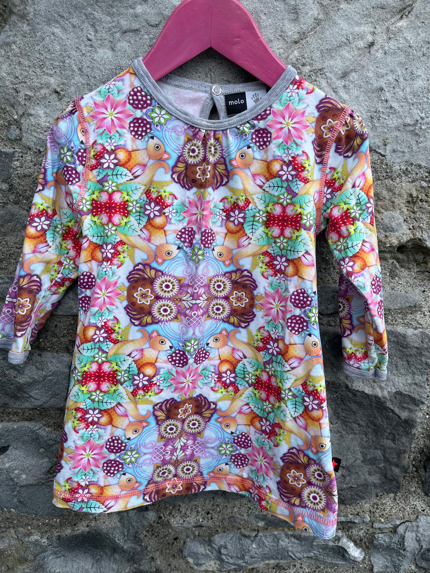 Squirrel dress 12-18m (80-86cm)