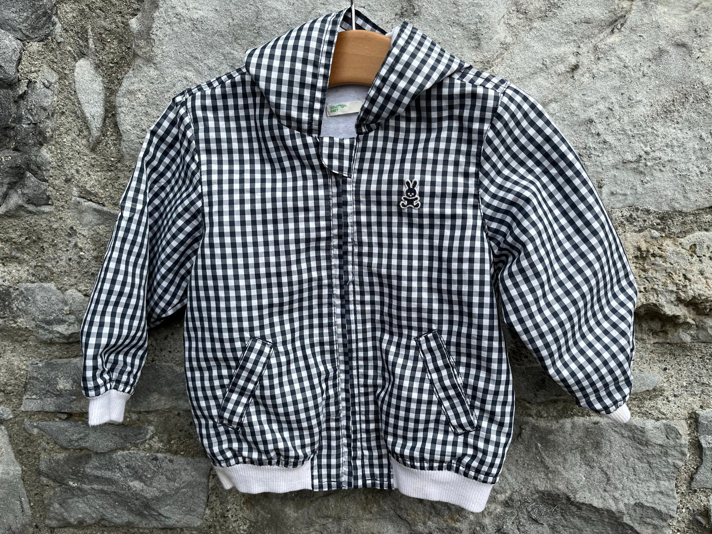 Black gingham jacket 6-9m (68-74cm)