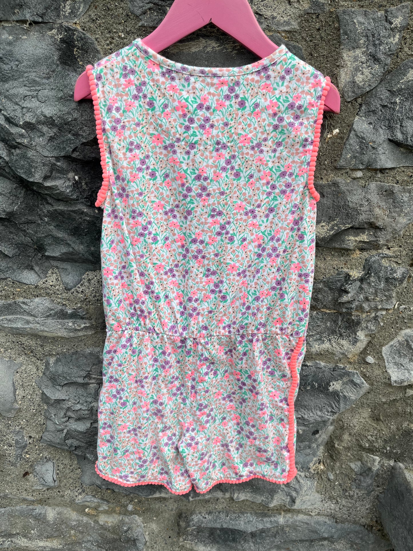 Floral short jumpsuit 6-7y (116-122cm)