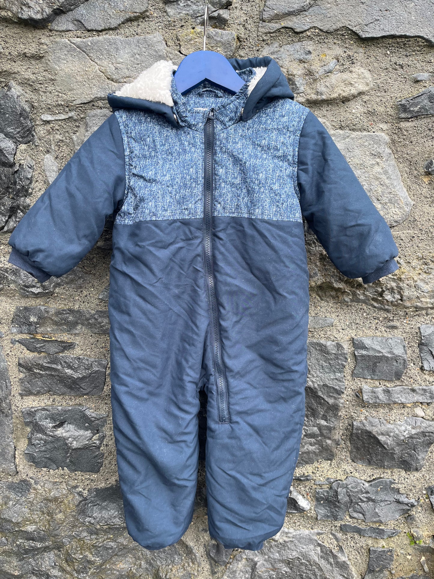 Navy pram suit 9-12m (74-80cm)