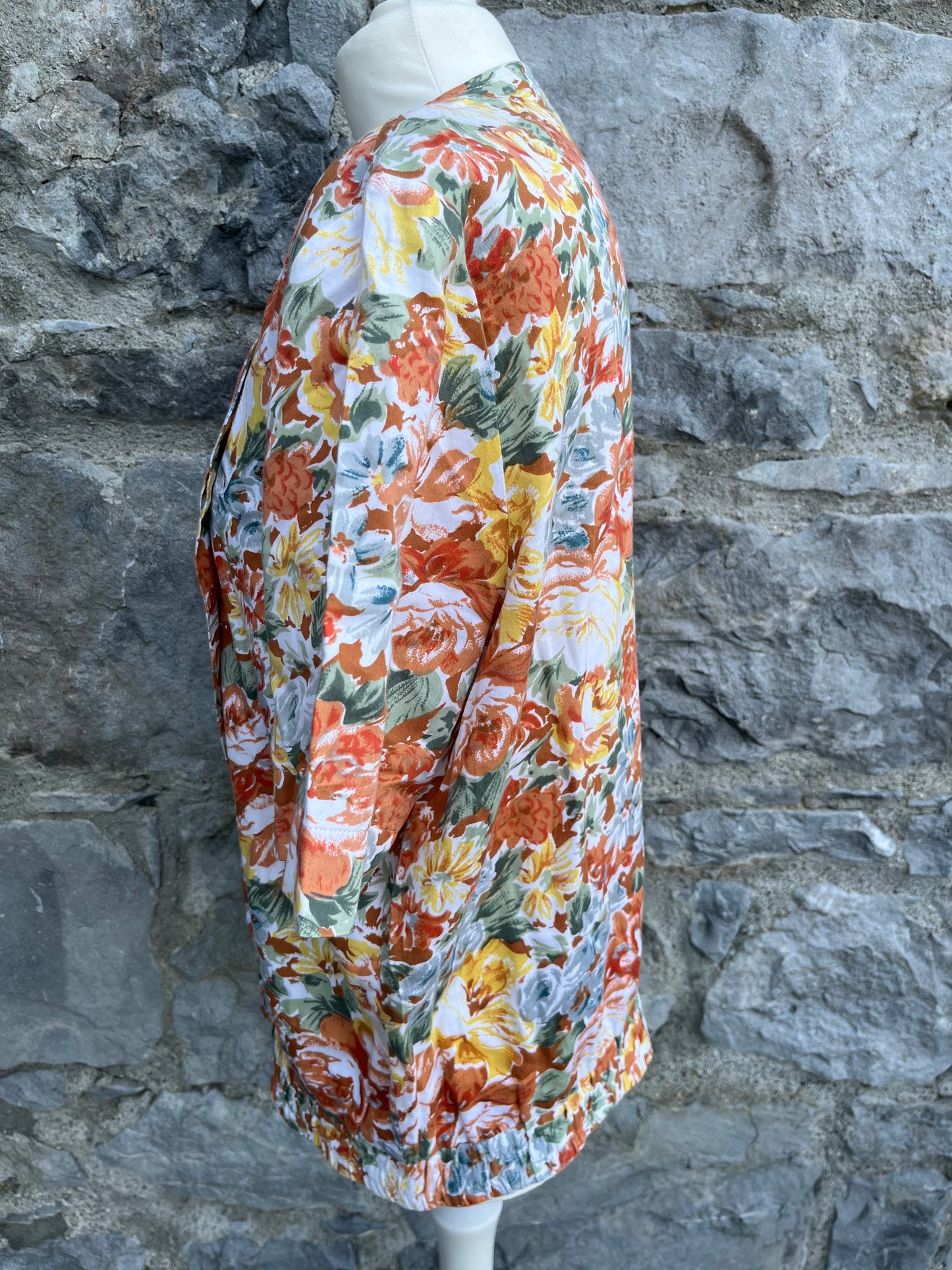 Brown flowers blouse uk 14