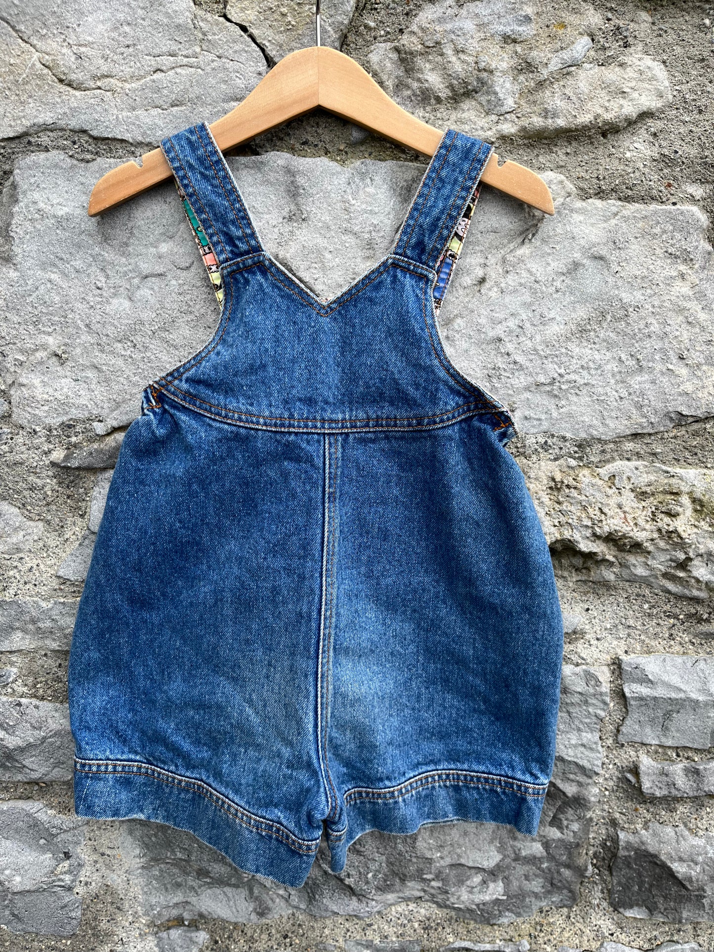 90s Mickey dungarees 12-18m (80-86cm)