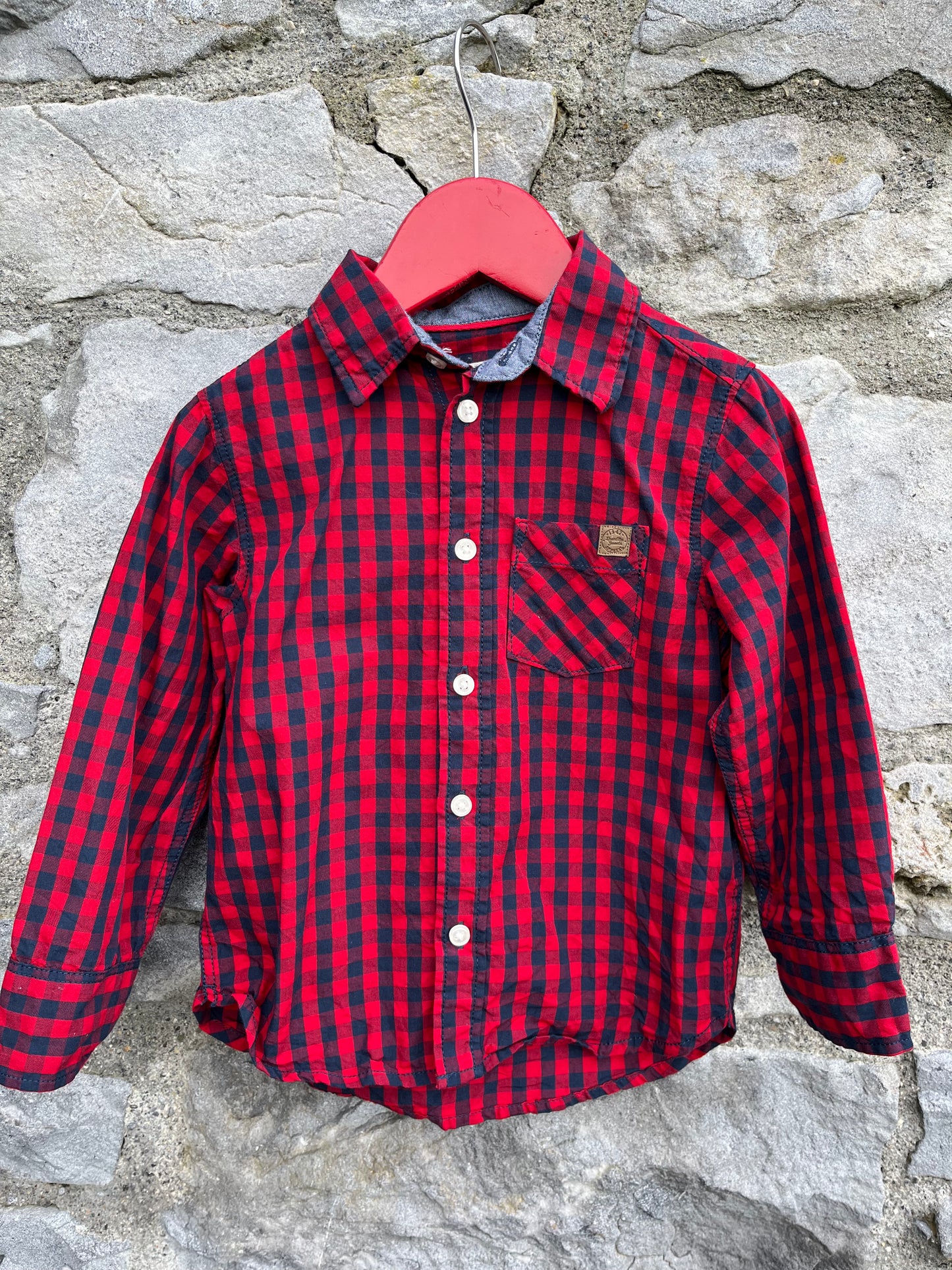 Red check shirt 18-24m (86-92cm)