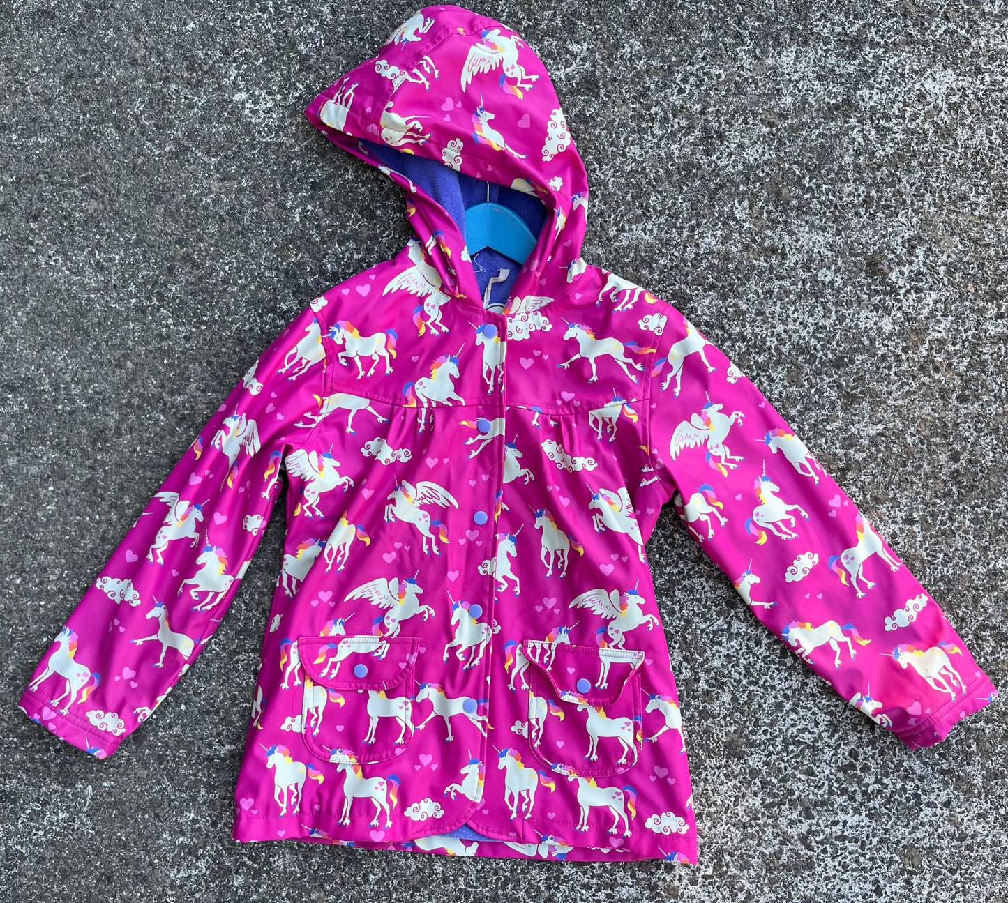 Unicorns raincoat 8y (128cm)