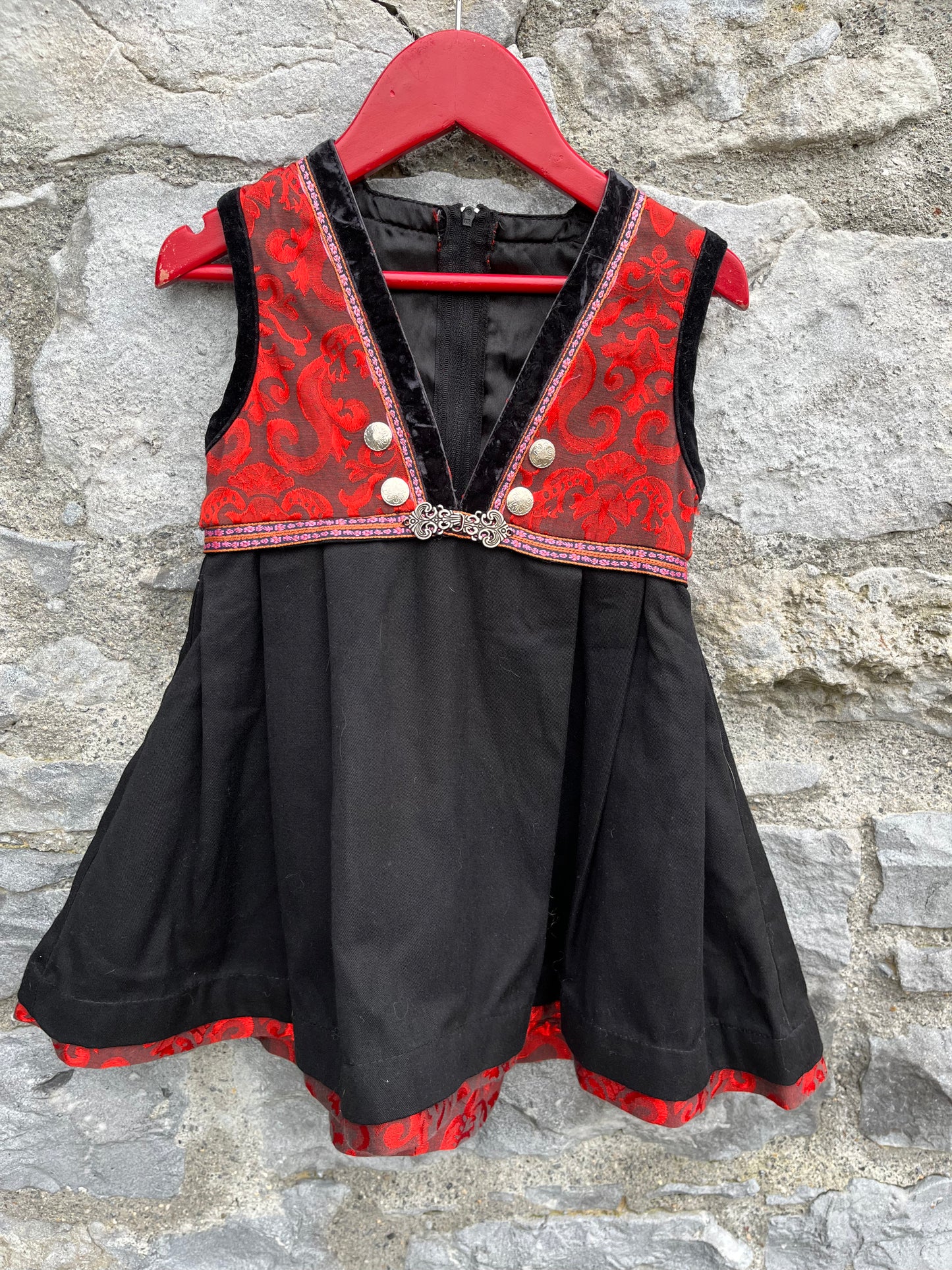 Norwegian folk dress 9-12m (74-80cm)