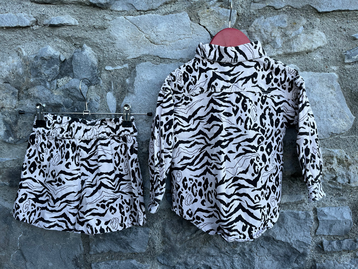 Zebra denim set 2-3y (92-98cm)