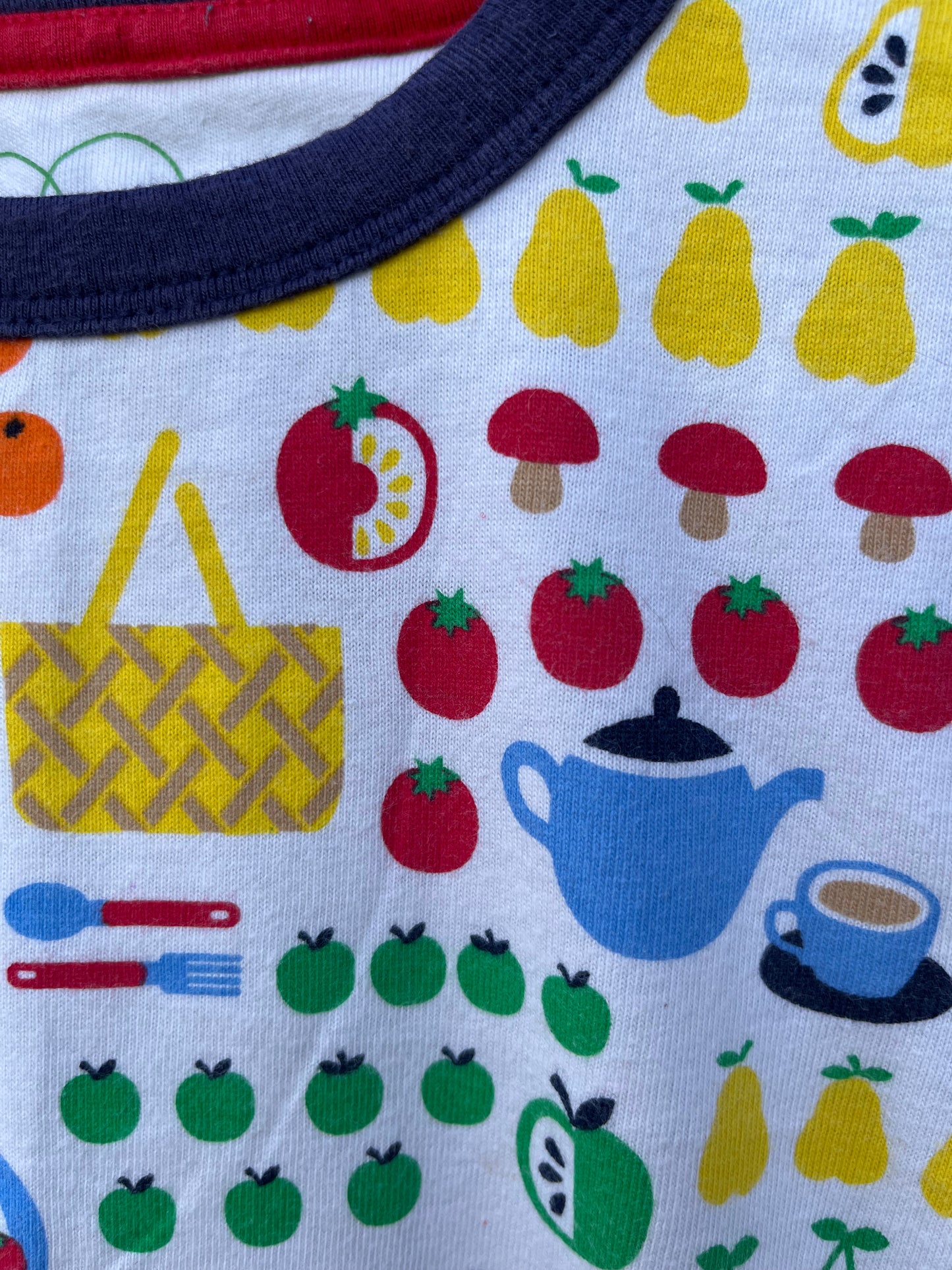 Rainbow vegetables T-shirt 3-4y (98-104cm)