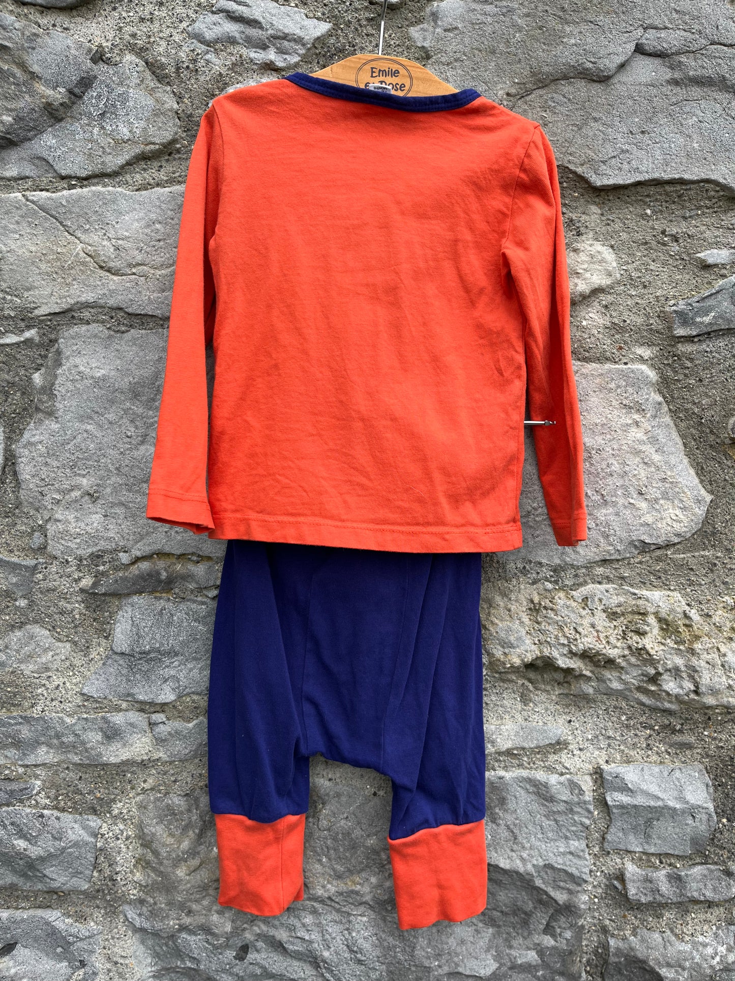 Zebra orange&navy set 12-18m (80-86cm)