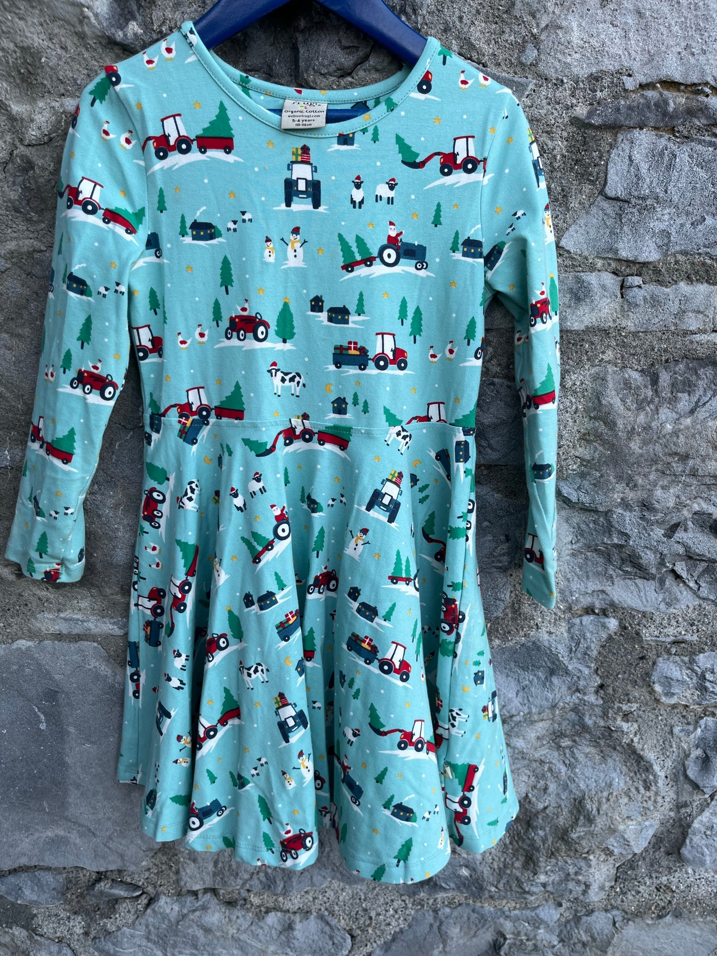 Christmas farm dress 5-6y (110-116cm)