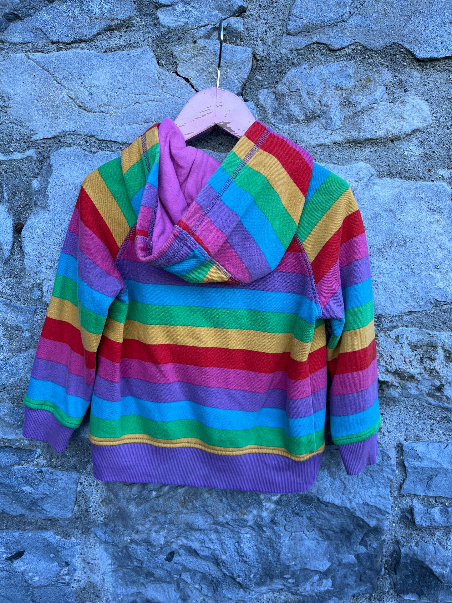 Rainbow hoodie 2-3y (92-98cm)