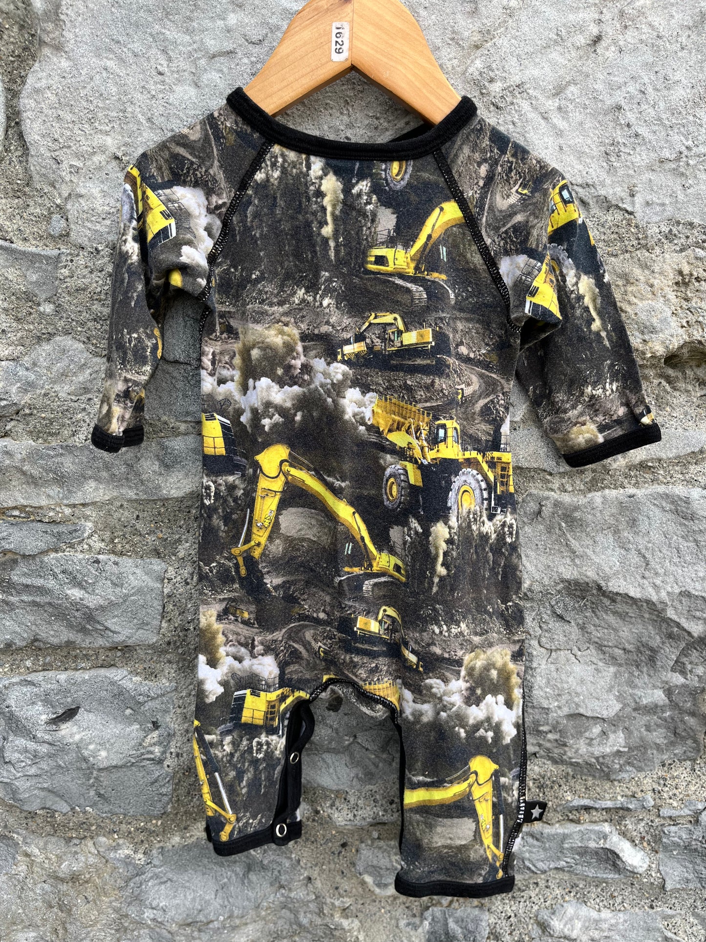 Diggers onesie 3-6m (68cm)