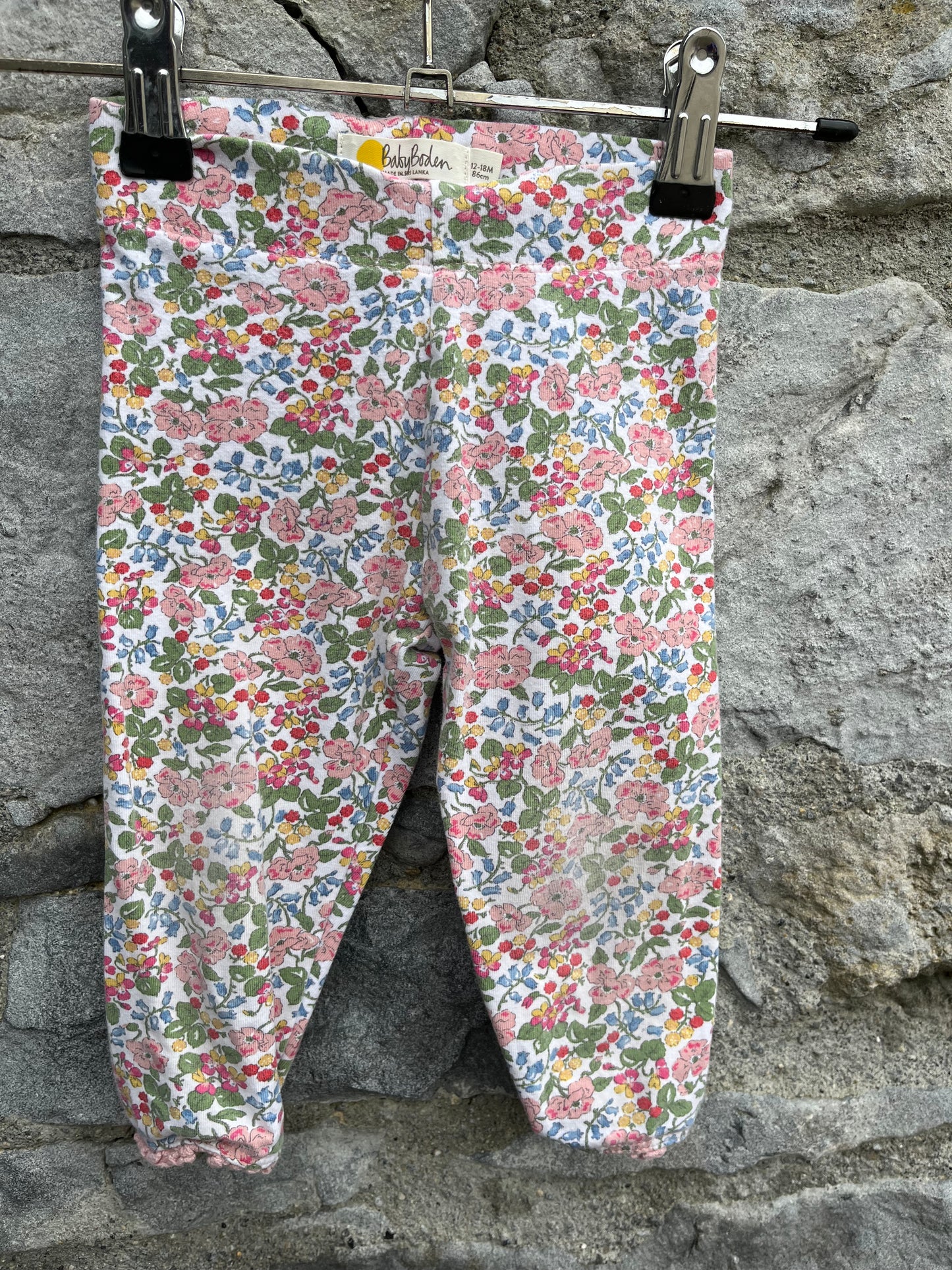 MB Floral short leggings 12-18m (80-86cm)