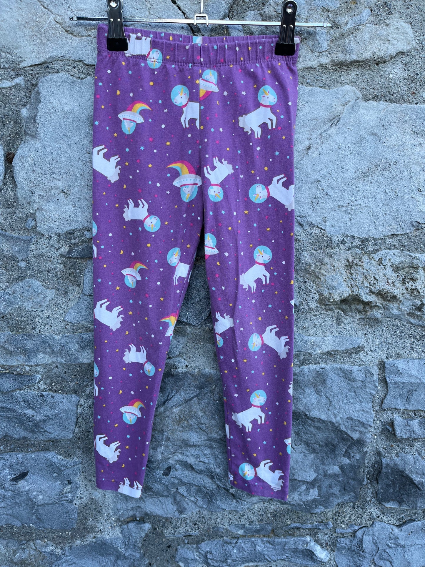 Space unicorn leggings 4-5y (104-110cm)