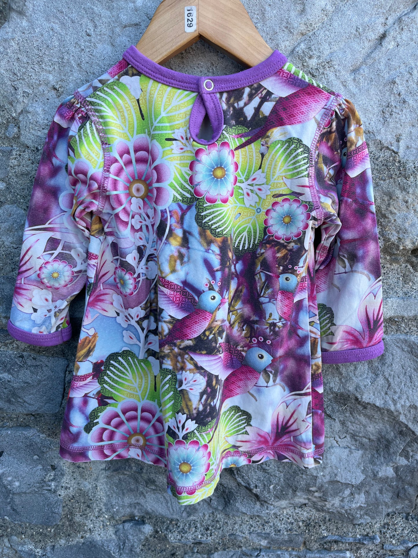 Hummingbird dress 9-12m (74-80cm)