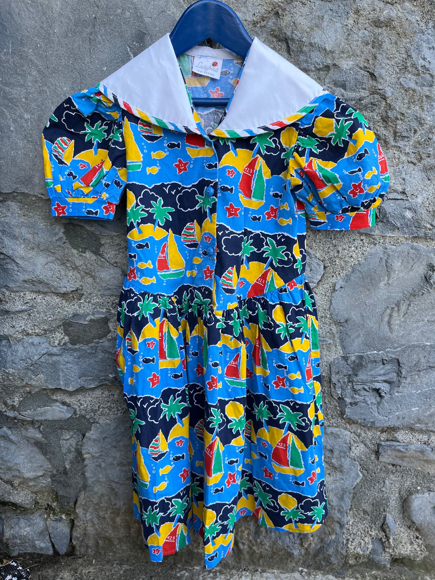 Ladybird seaside dress 5-6y (110-116cm)