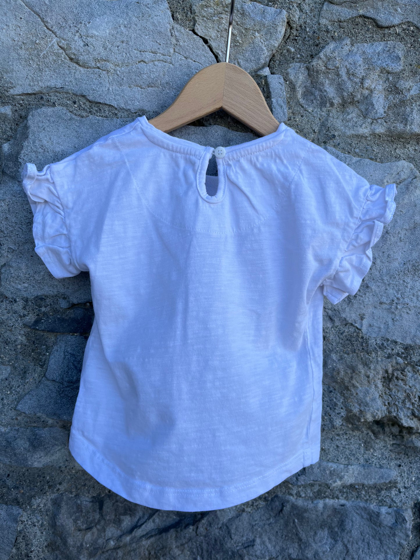 White floral top 12-18m (80-86cm)