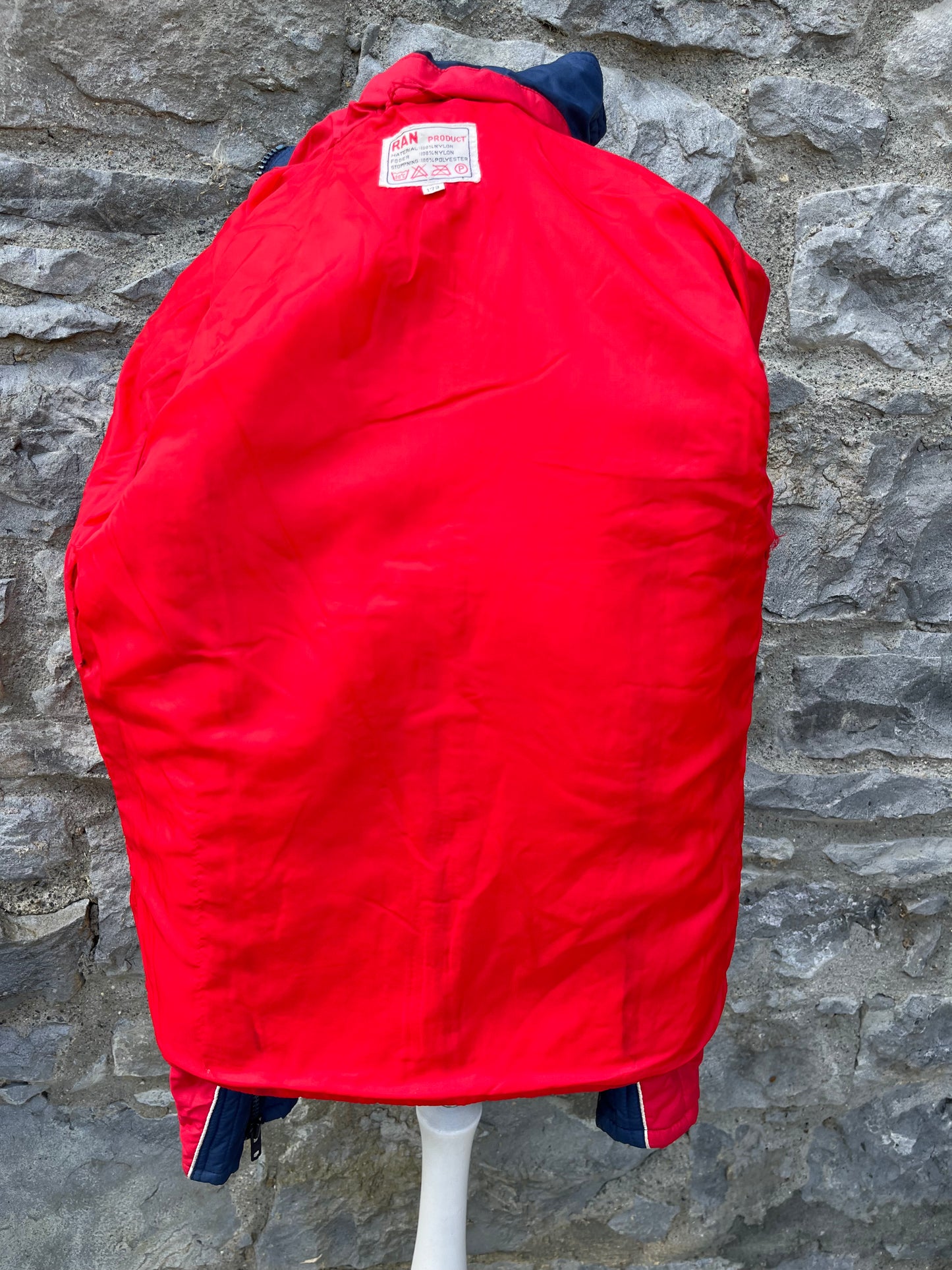 70s red ski jacket uk 8-10