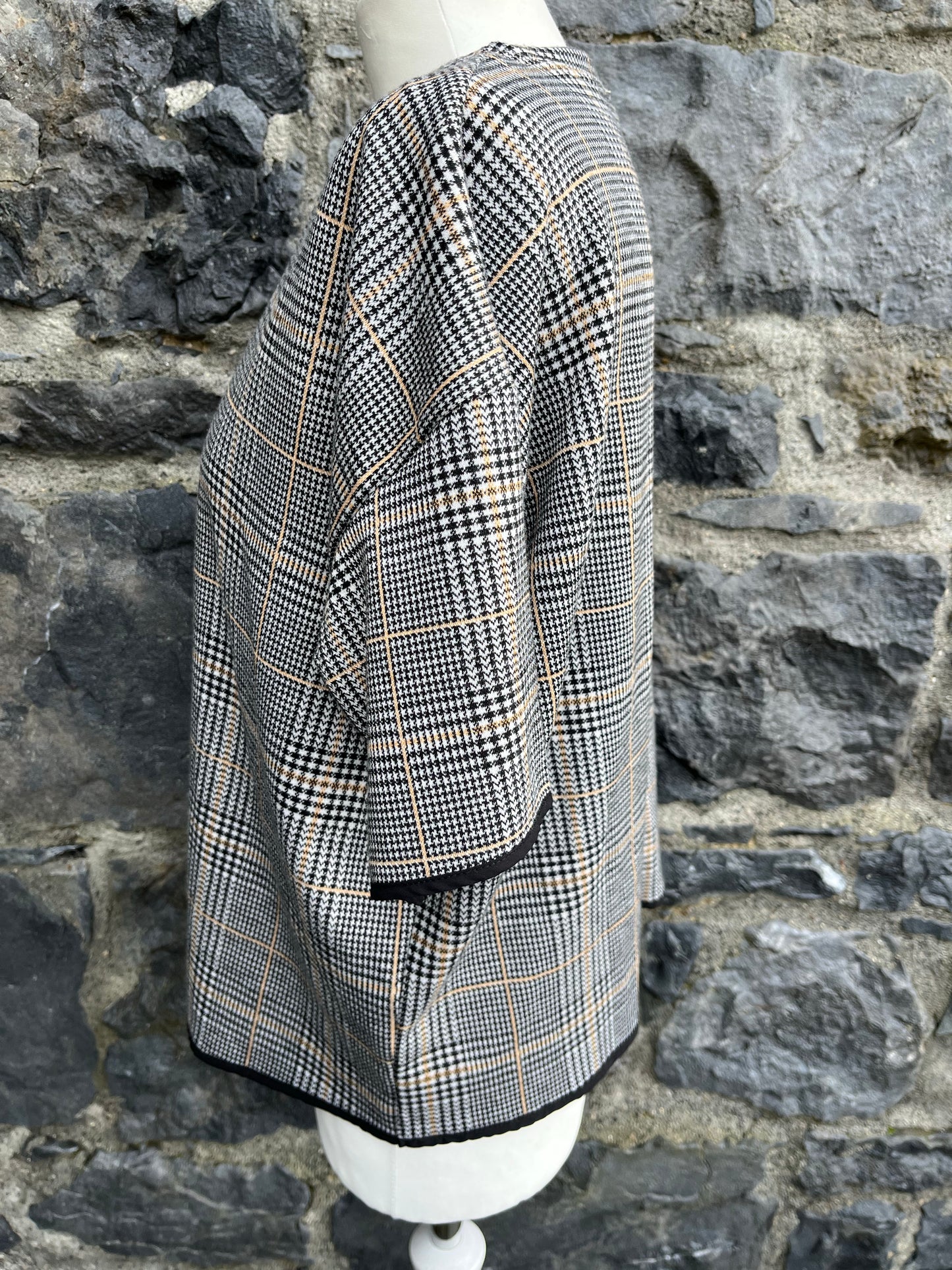 Houndstooth boxy top uk 10-12