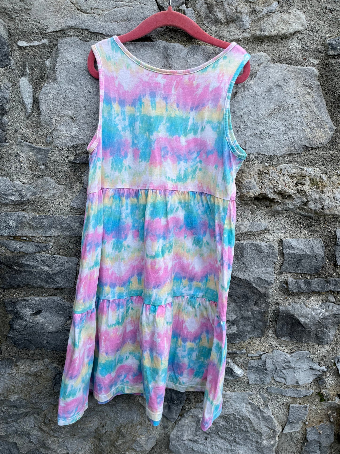 Tie dye dress 10y (140cm)